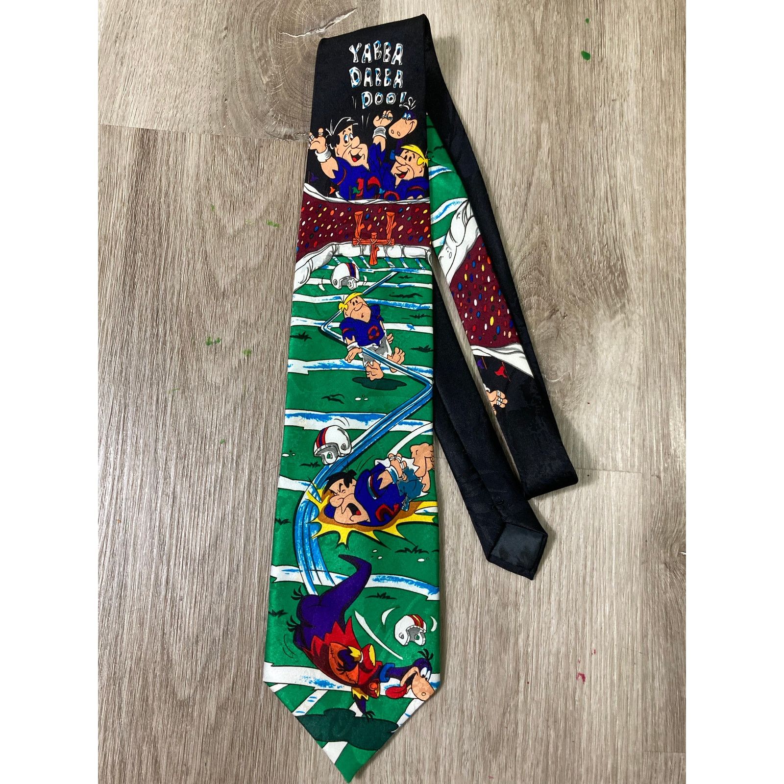 Vintage Vintage Hanna Barbera Fred Flintstone Sports Men's Tie Size ONE SIZE - 2 Thumbnail