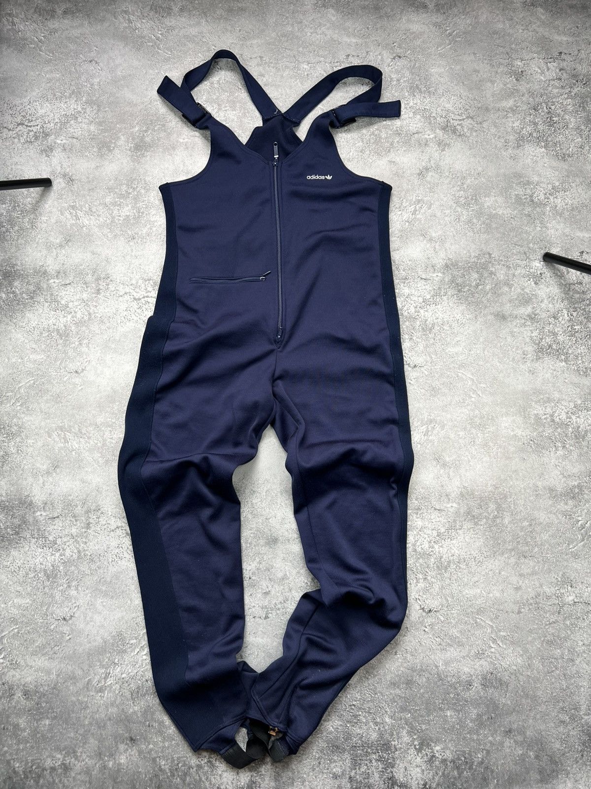 Adidas Vintage 80s Adidas West Germany Blue Navy Sweatpants Size US 30 / EU 46 - 1 Thumbnail