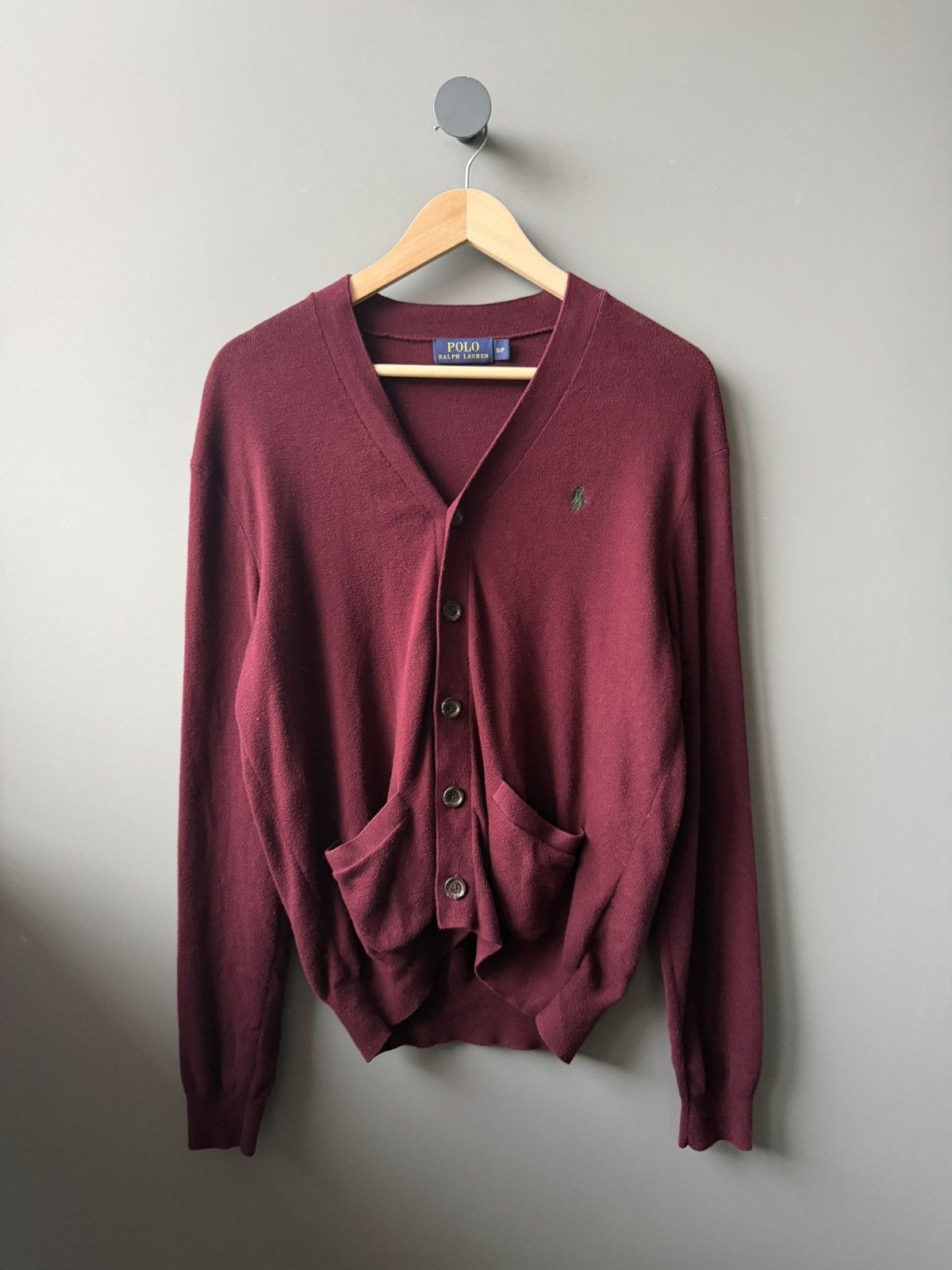 Polo Ralph Lauren Ralph Lauren Bordeaux Cotton Cardigan Size S Size US S / EU 44-46 / 1 - 1 Thumbnail