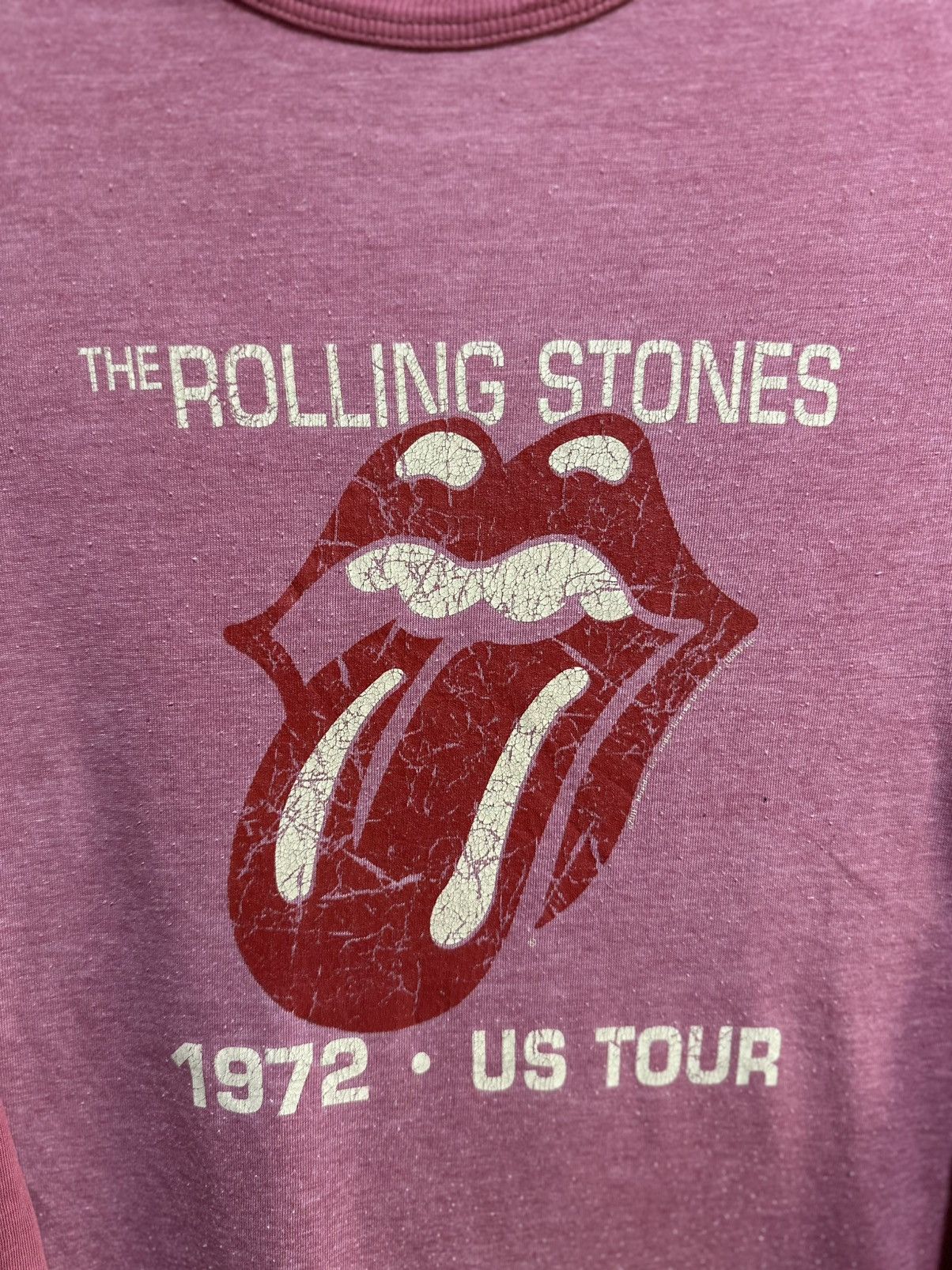 Band Tees Thrashed Vintage Rolling Stones Tour Long Sleeve Tee Fadee Size US M / EU 48-50 / 2 - 2 Thumbnail