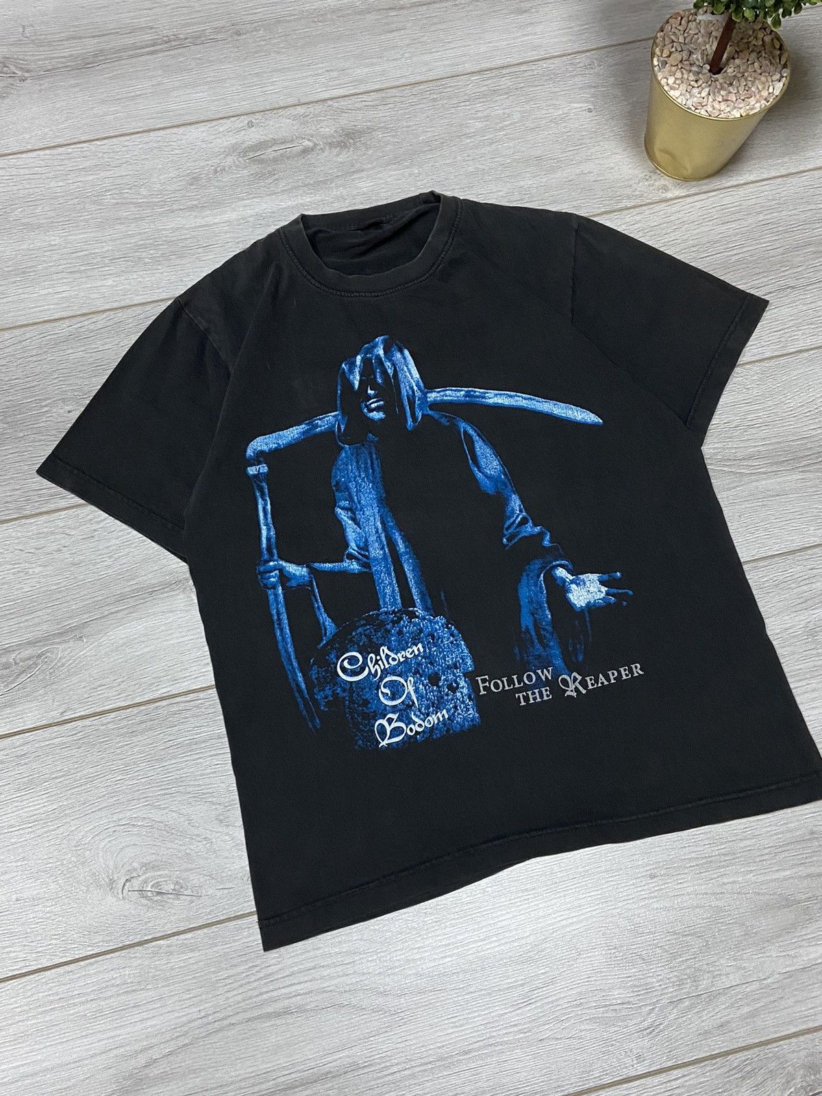 Band Tees Children of Bodom vintage over print big logo t-shirt 90s Size US M / EU 48-50 / 2 - 4 Thumbnail