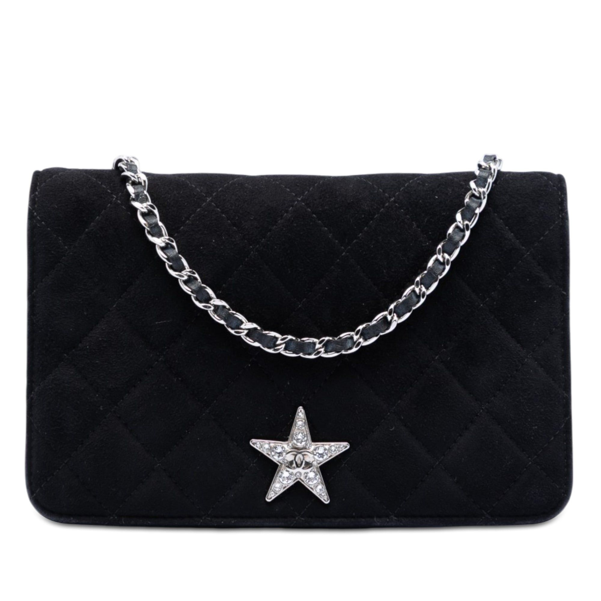 Chanel Quilted Suede Cocostellar Wallet on Chain Size ONE SIZE - 1 Thumbnail