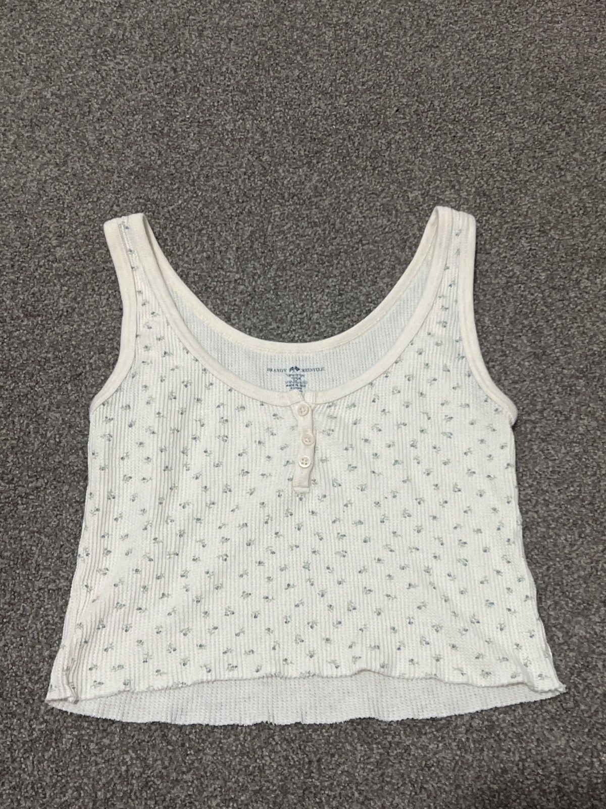 Brandy Melville Brandy Melville Floral Top Size ONE SIZE - 1 Thumbnail