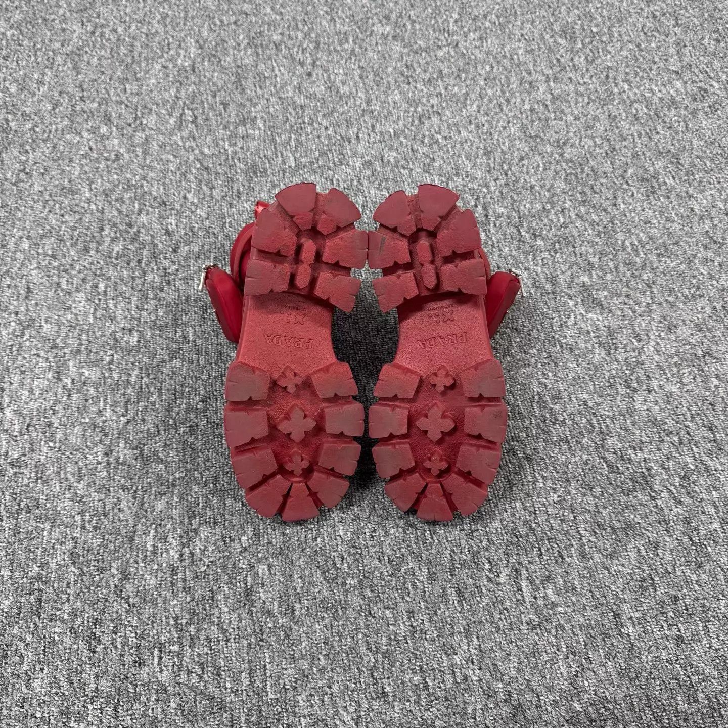 Prada Prada Red Triangle Logo Tactical Mini Bag & Platform Boots Size US 6.5 / IT 36.5 - 4 Thumbnail