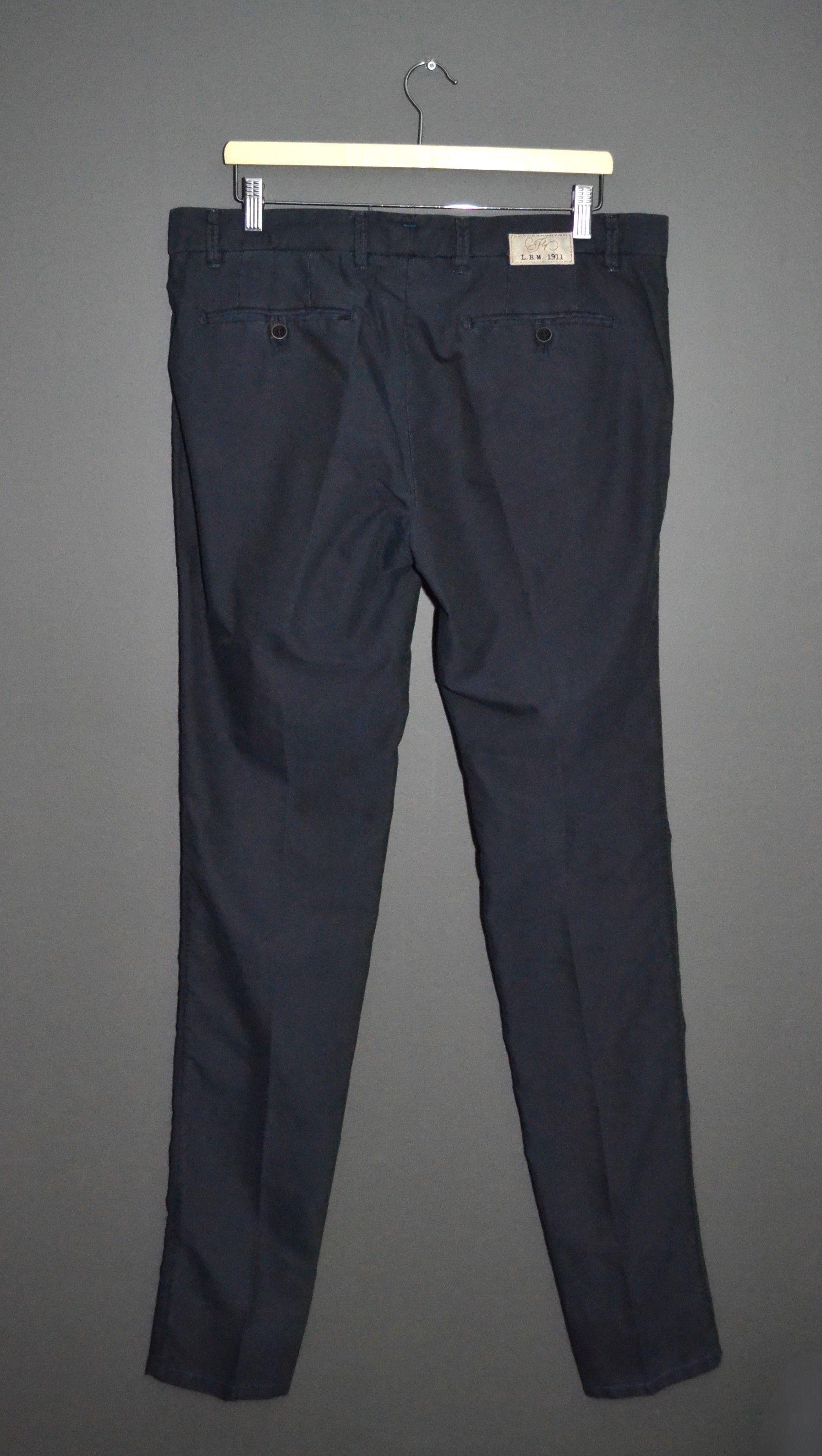 L.B.M. 1911 LBM 1911 Trousers 52 Navy fancy weave Flat front Size US 36 / EU 52 - 5 Thumbnail