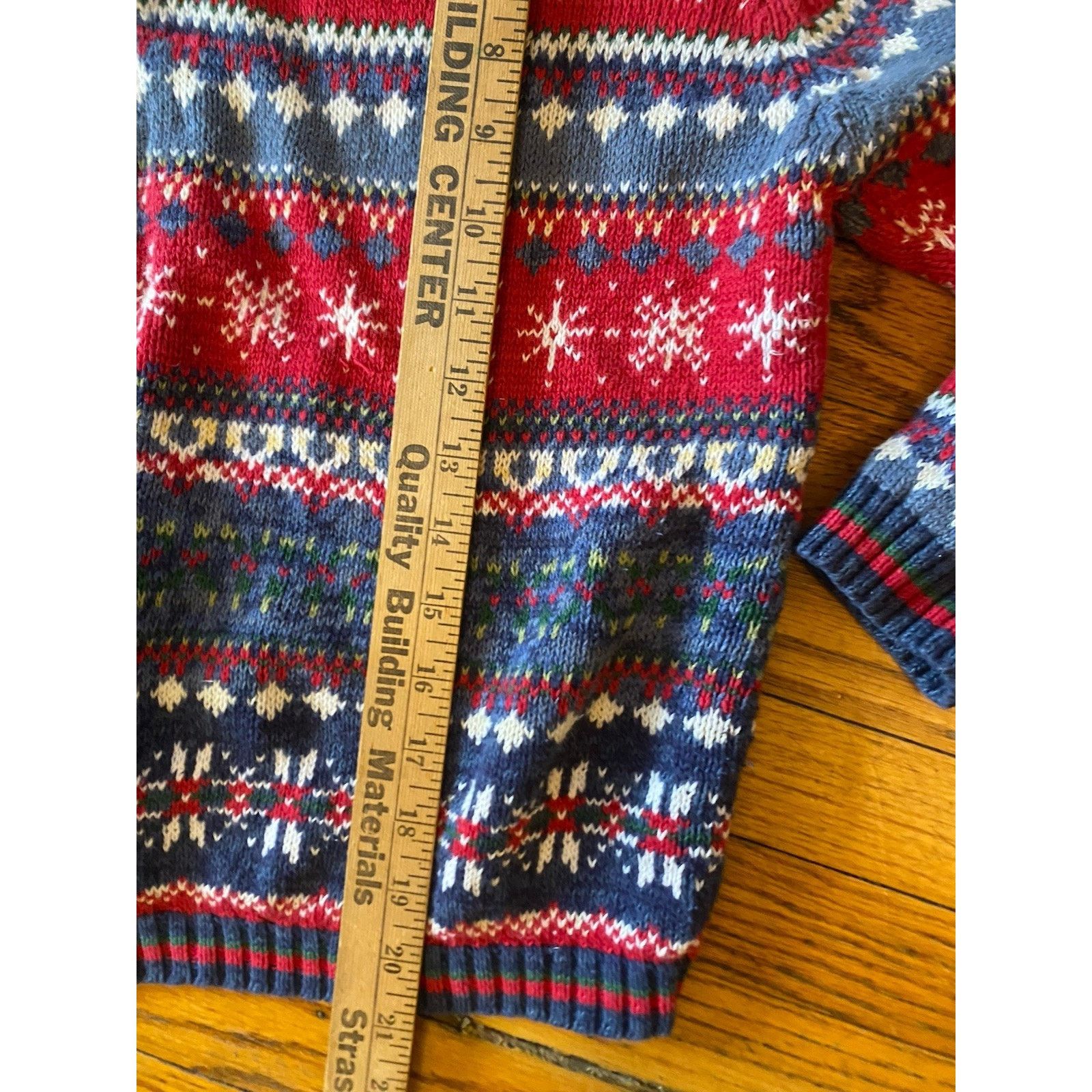 Vintage VTG Tiara International Zip Fair Isle Sweater Jacket Women’s Size XL / US 12-14 / IT 48-50 - 7 Thumbnail