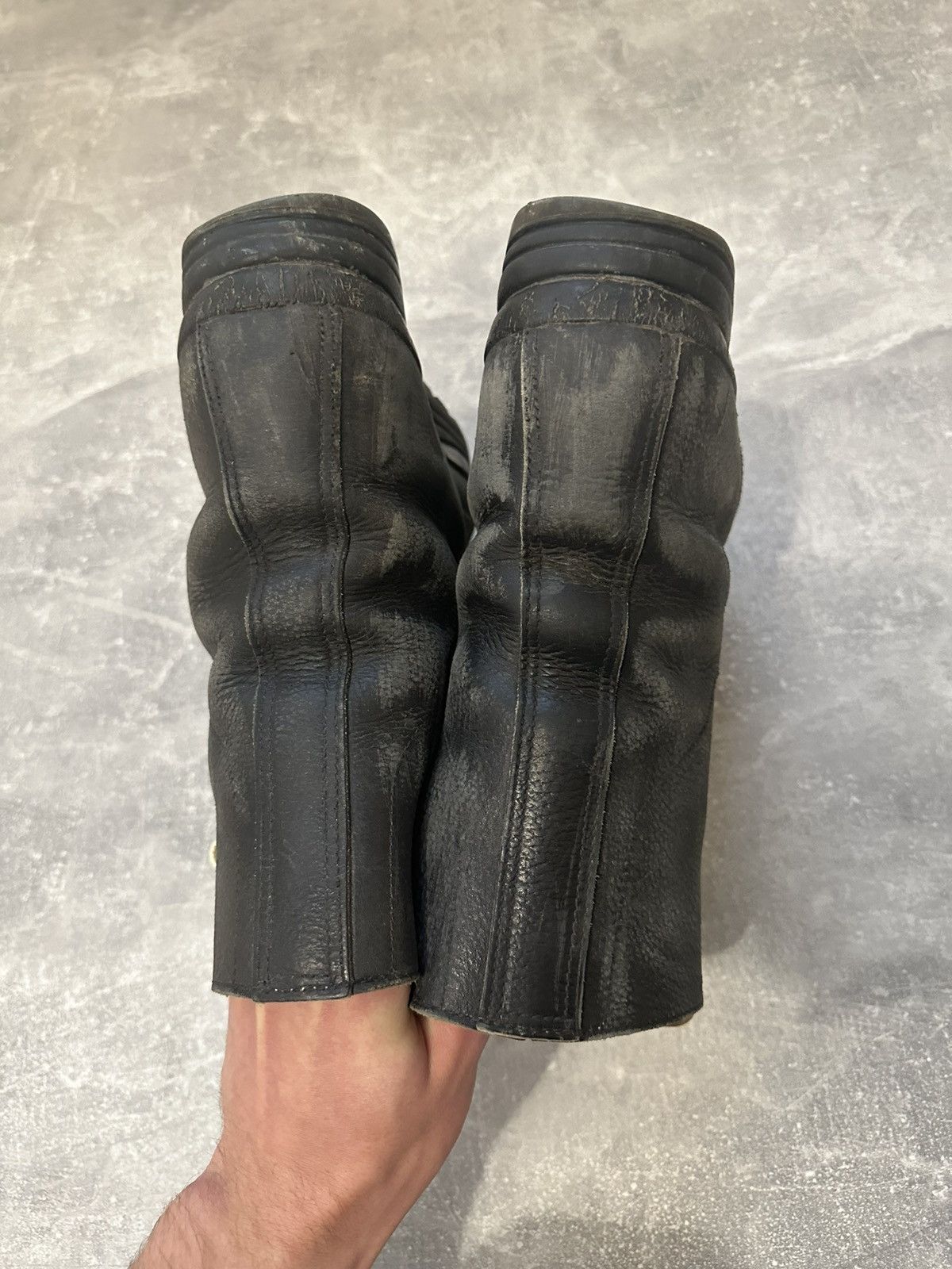 Vintage Vintage Military Black Leather Boots Y2K style Size US 10 / EU 43 - 9 Thumbnail