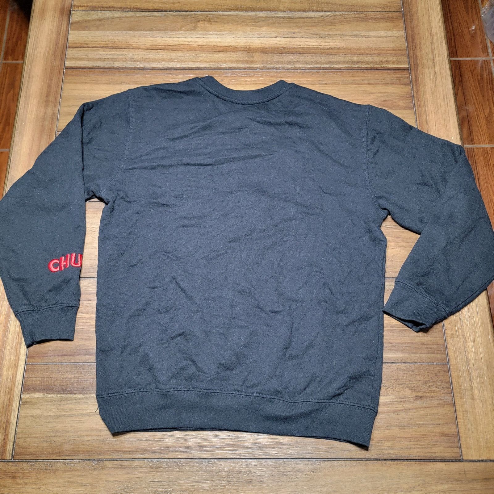 Other Chucky Unisex LS Sweatshirt "Wanna Play?" - Size Medium Size US M / EU 48-50 / 2 - 4 Thumbnail