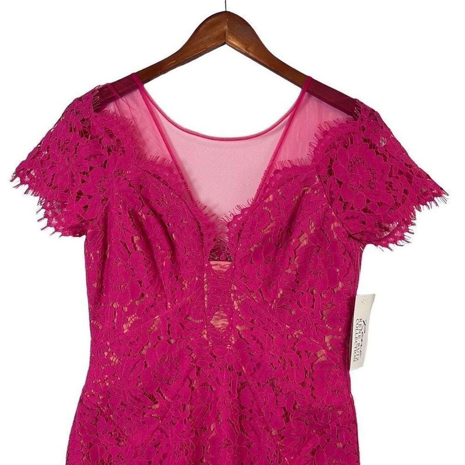Charo Ruiz Rene by Rene Ruiz Lace Sheath Dress NWT Size S / US 4 / IT 40 - 5 Thumbnail