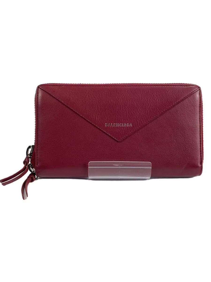 Balenciaga Balenciaga Paper Continental Leather Long Wallet Bordeaux Size ONE SIZE - 1 Thumbnail