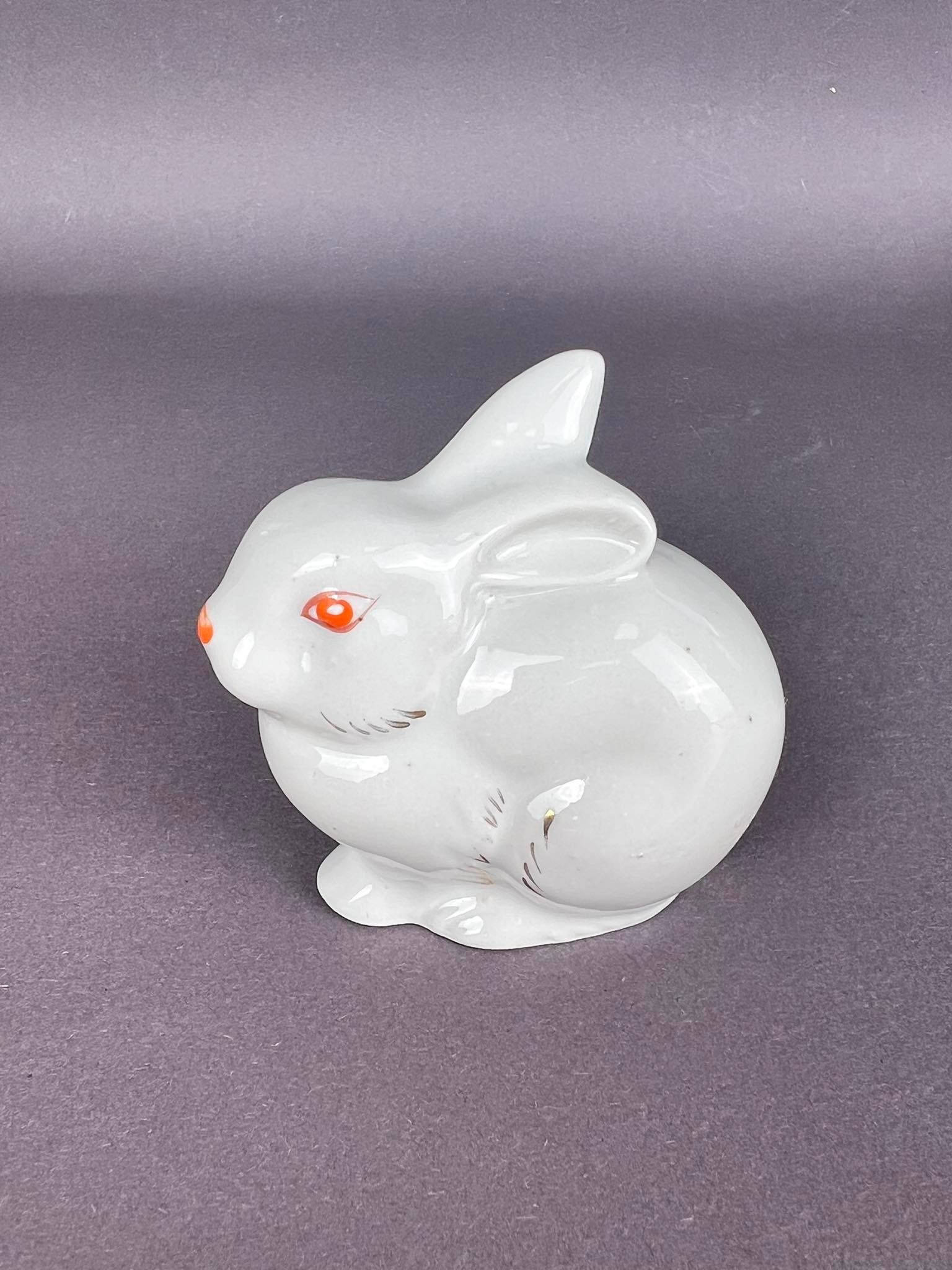 Vintage Polonne Vintage Miniature Soviet Porcelain Figure Rabbit Size ONE SIZE - 2 Thumbnail