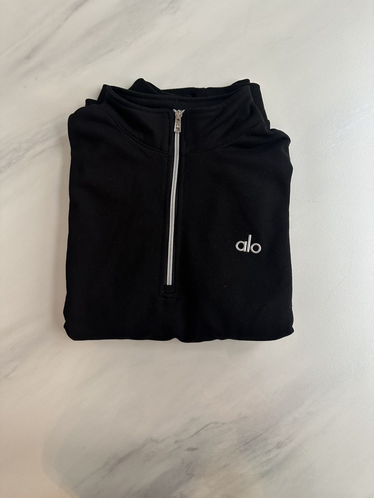 Alo ALO Q-ZIP ‘Black’ Size US L / EU 52-54 / 3 - 2 Thumbnail