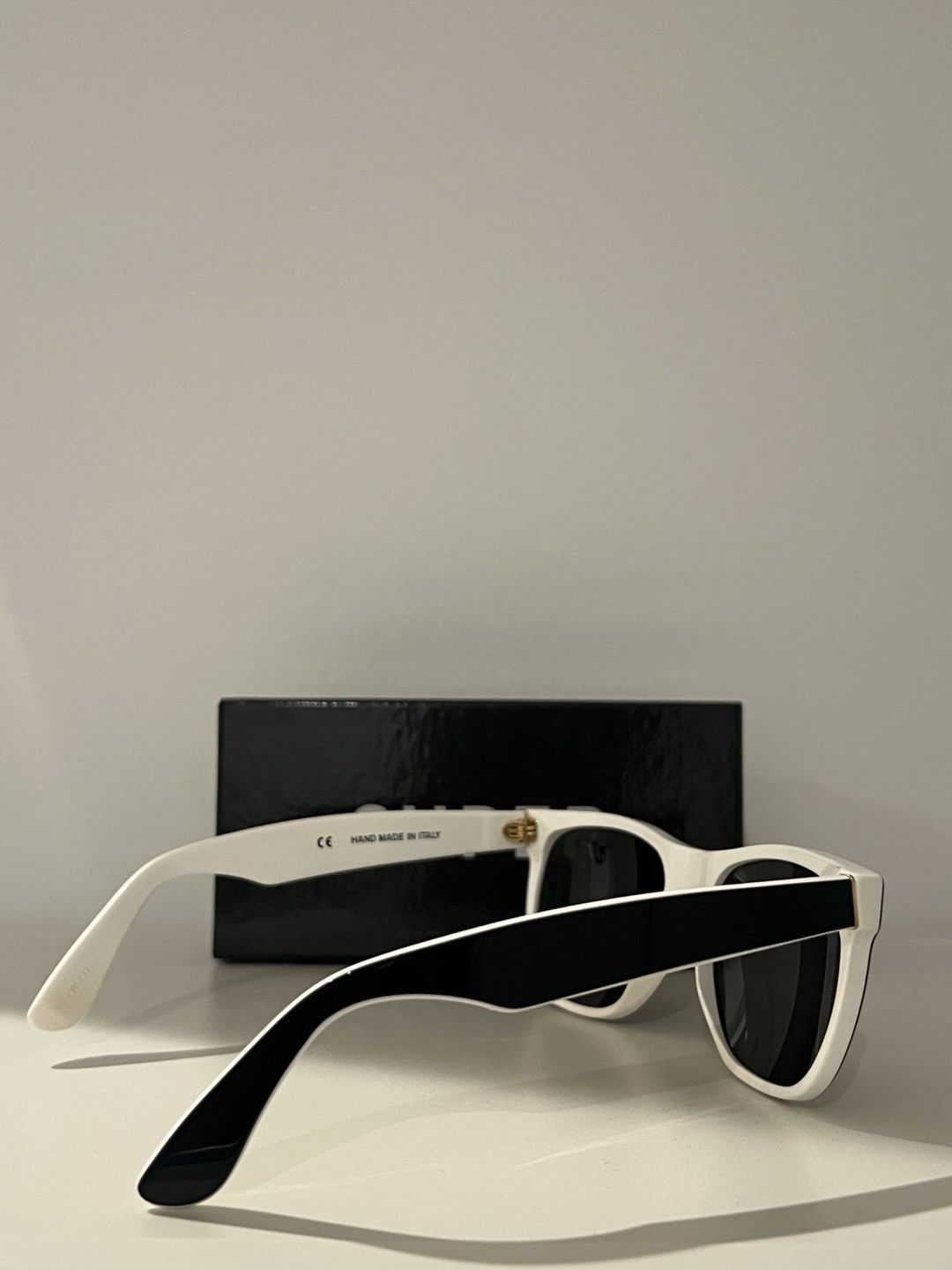 Retrosuperfuture Retrosuperfuture Black, White, Gold Sunglasses Size ONE SIZE - 2 Thumbnail