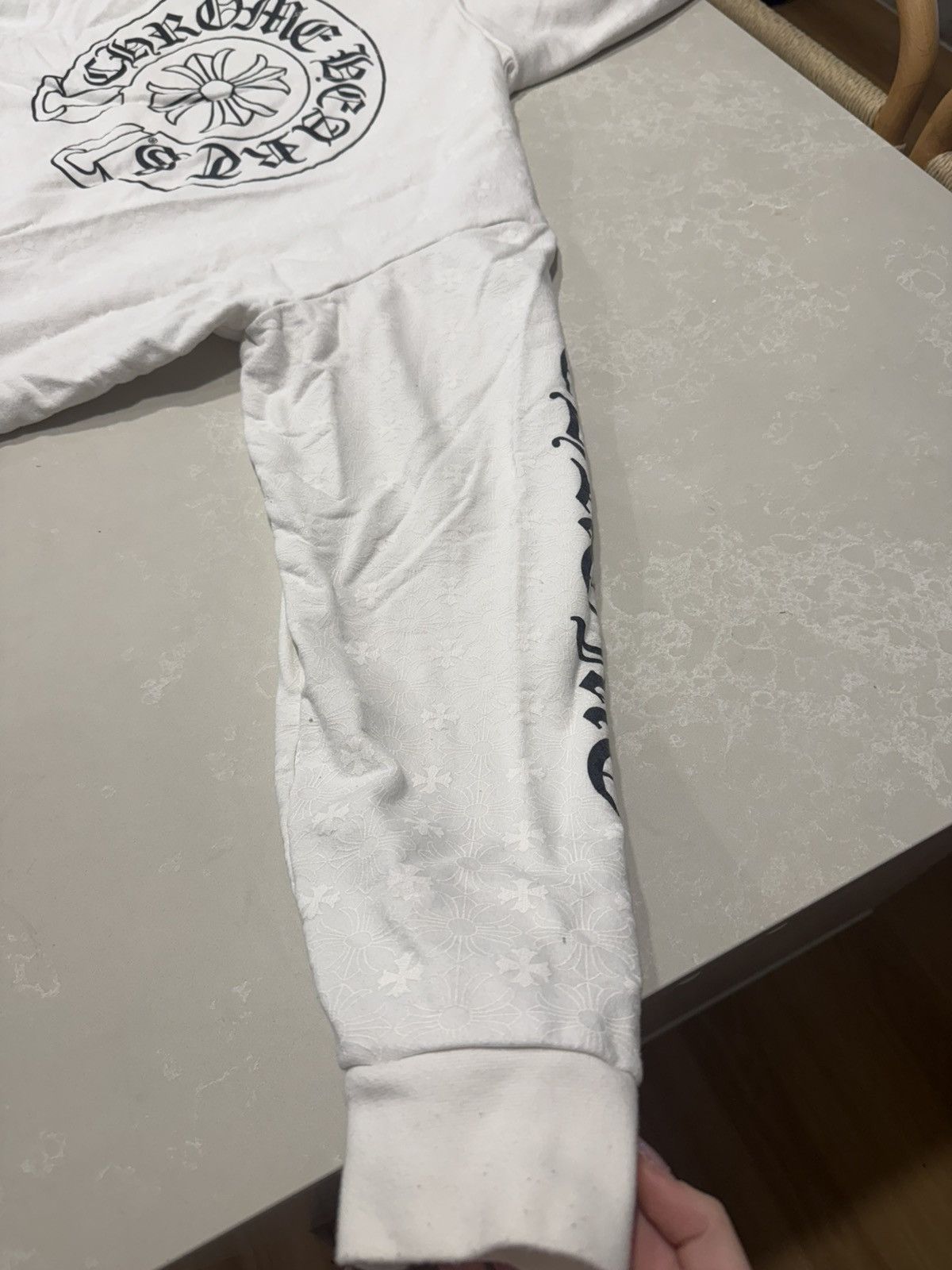 Chrome Hearts All Over Monogram Hooded Sweatshirt White Size US XXL / EU 58 / 5 - 13 Thumbnail