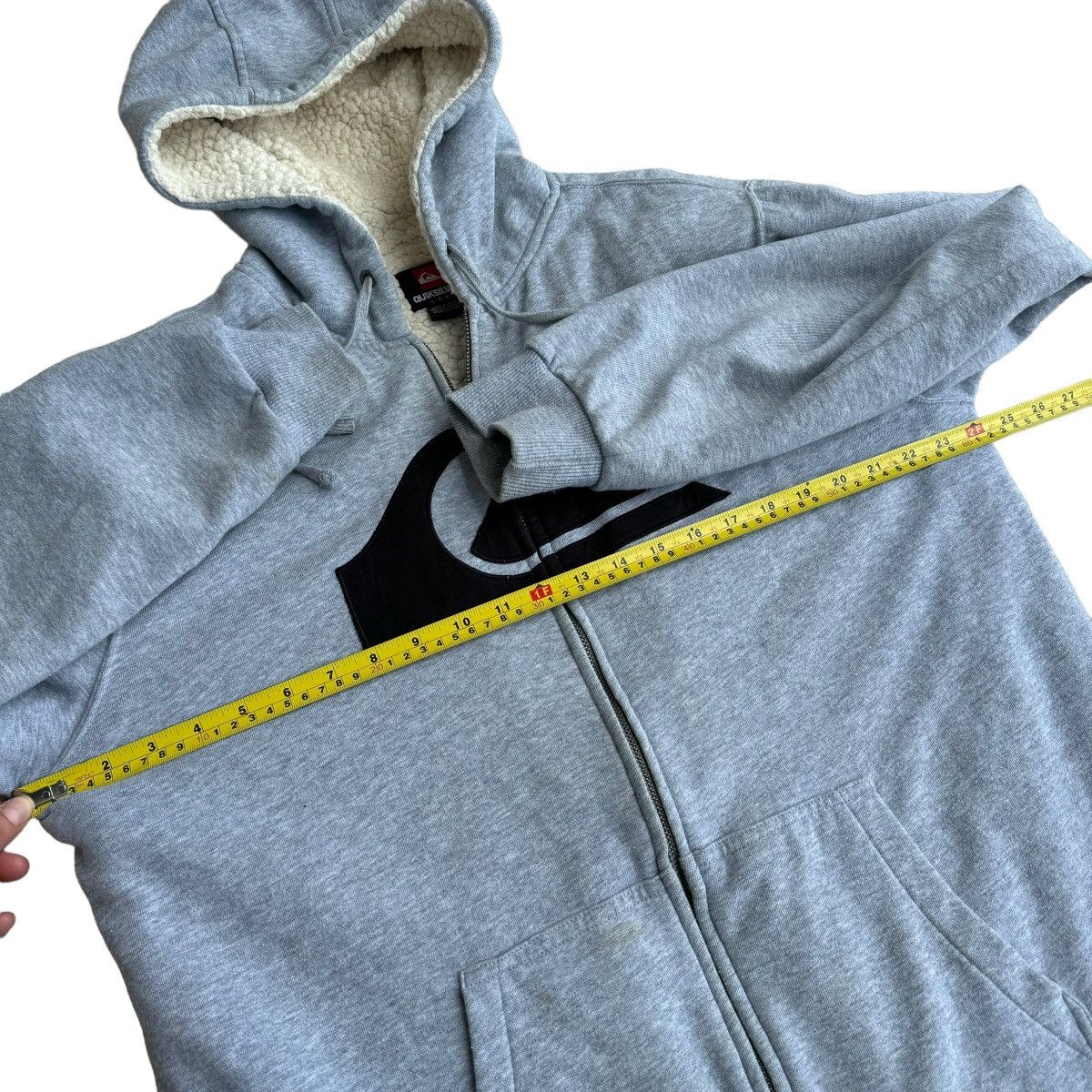 Billabong × Quiksilver × Vintage Insane Y2K Quiksilver Sherpa Lined Surfer Zip Up Hoodie Punk Size US L / EU 52-54 / 3 - 8 Thumbnail