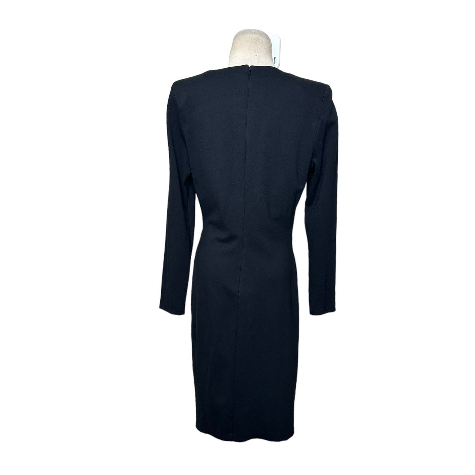 Express Express black front twist sheath mini dress size L Size L / US 10 / IT 46 - 8 Thumbnail