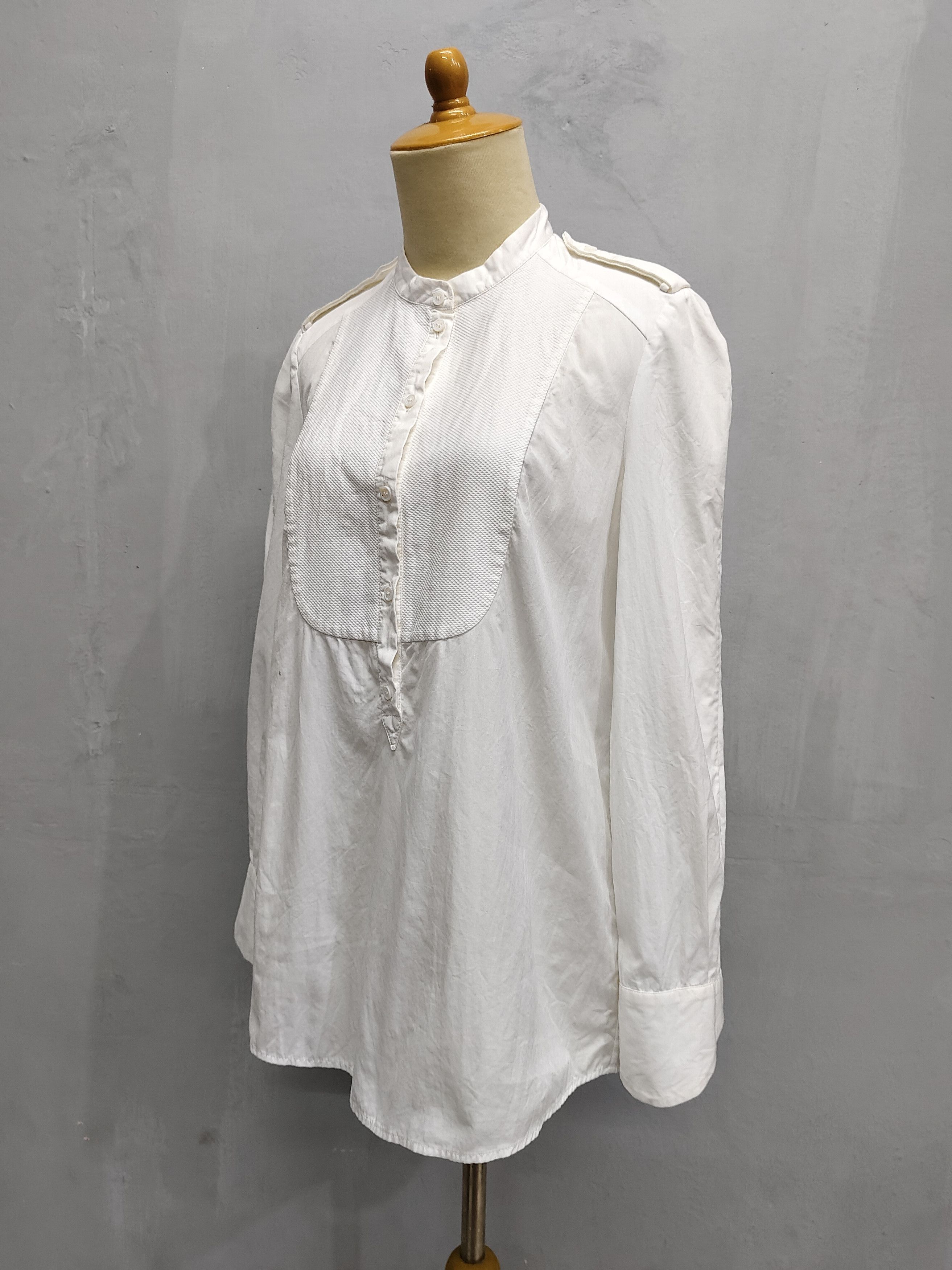 Alexander McQueen Alexander McQueen- Bip Front Panel Military Tailoring Blouse Size M / US 6-8 / IT 42-44 - 9 Thumbnail