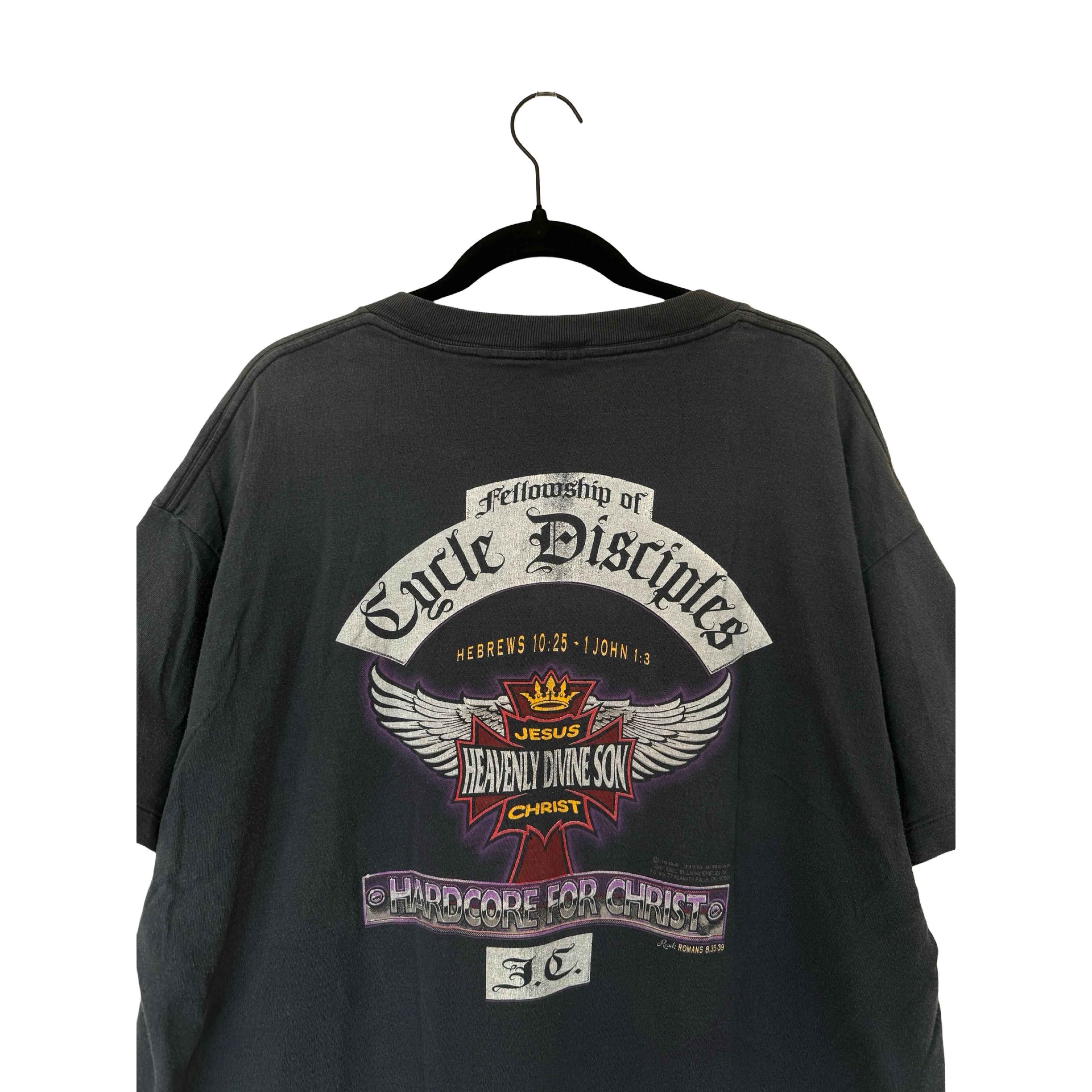 Vintage Heavenly Divine Son Biker Tee 1994 Size US XL / EU 56 / 4 - 5 Thumbnail