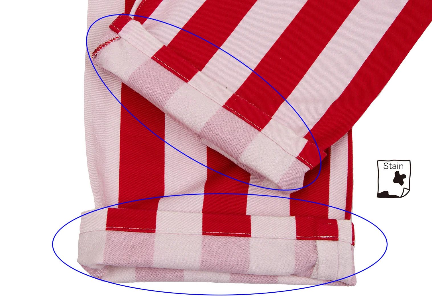 Jean Paul Gaultier Cotton Stripe Pants in Red and White Size 48 Size US 32 / EU 48 - 10 Thumbnail