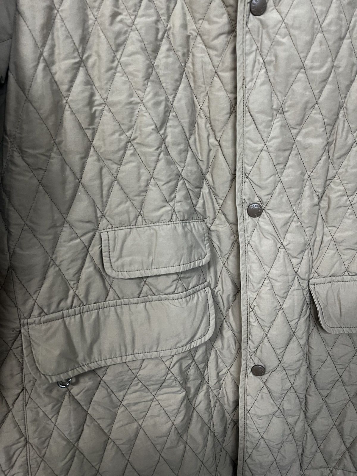 Moncler Moncler quilted jacket beige vintage L Size US L / EU 52-54 / 3 - 3 Thumbnail