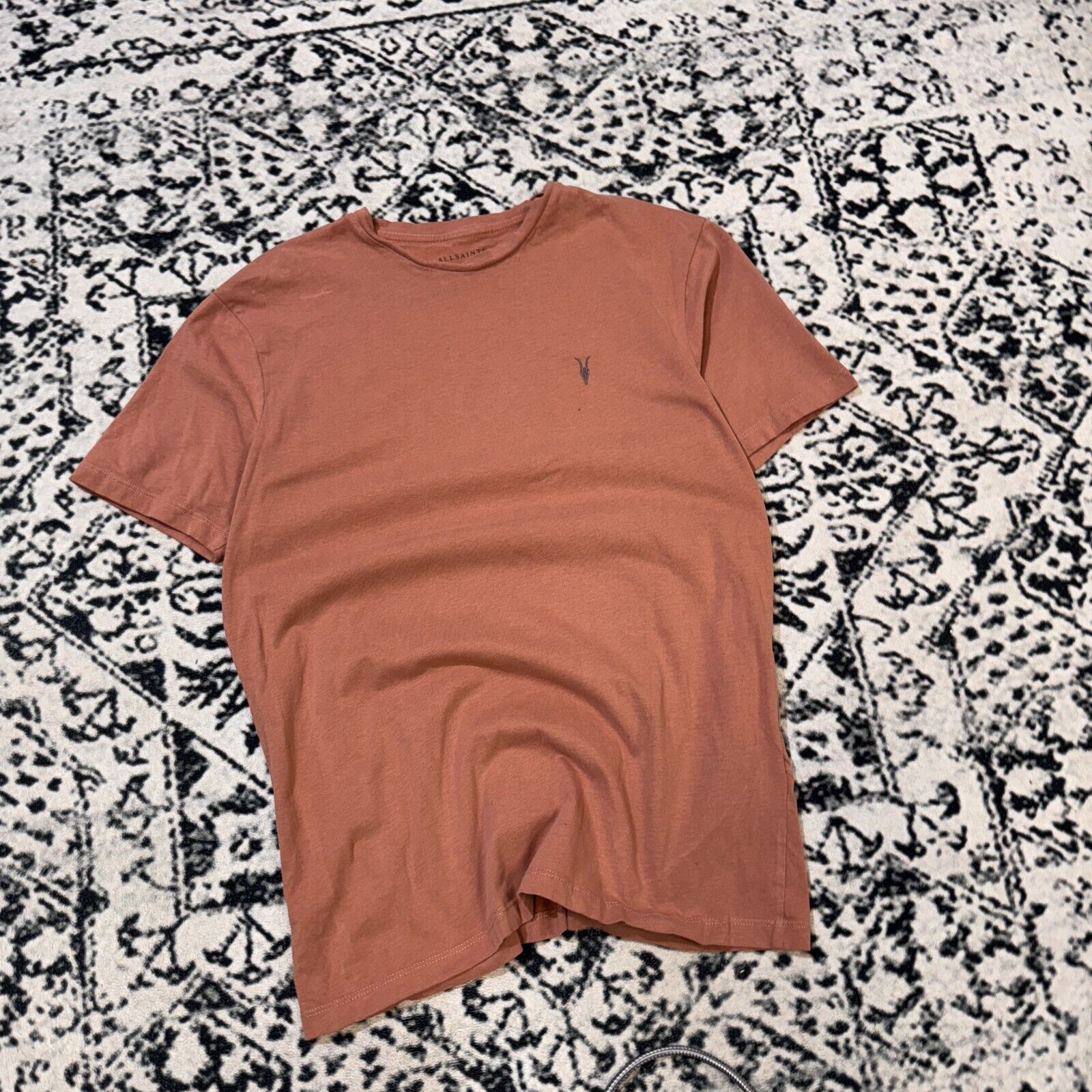 Allsaints × Vintage Vintage All Saints Unisex Rust Cotton T-Shirt Size S Y2K 90s Size US S / EU 44-46 / 1 - 2 Thumbnail
