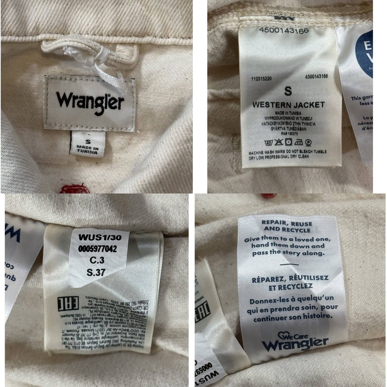 Wrangler VINTAGE Wrangler Women's Jeans Shirts Jackets Embroidered Western Jacket Small Lainey Size S / US 4 / IT 40 - 9 Thumbnail
