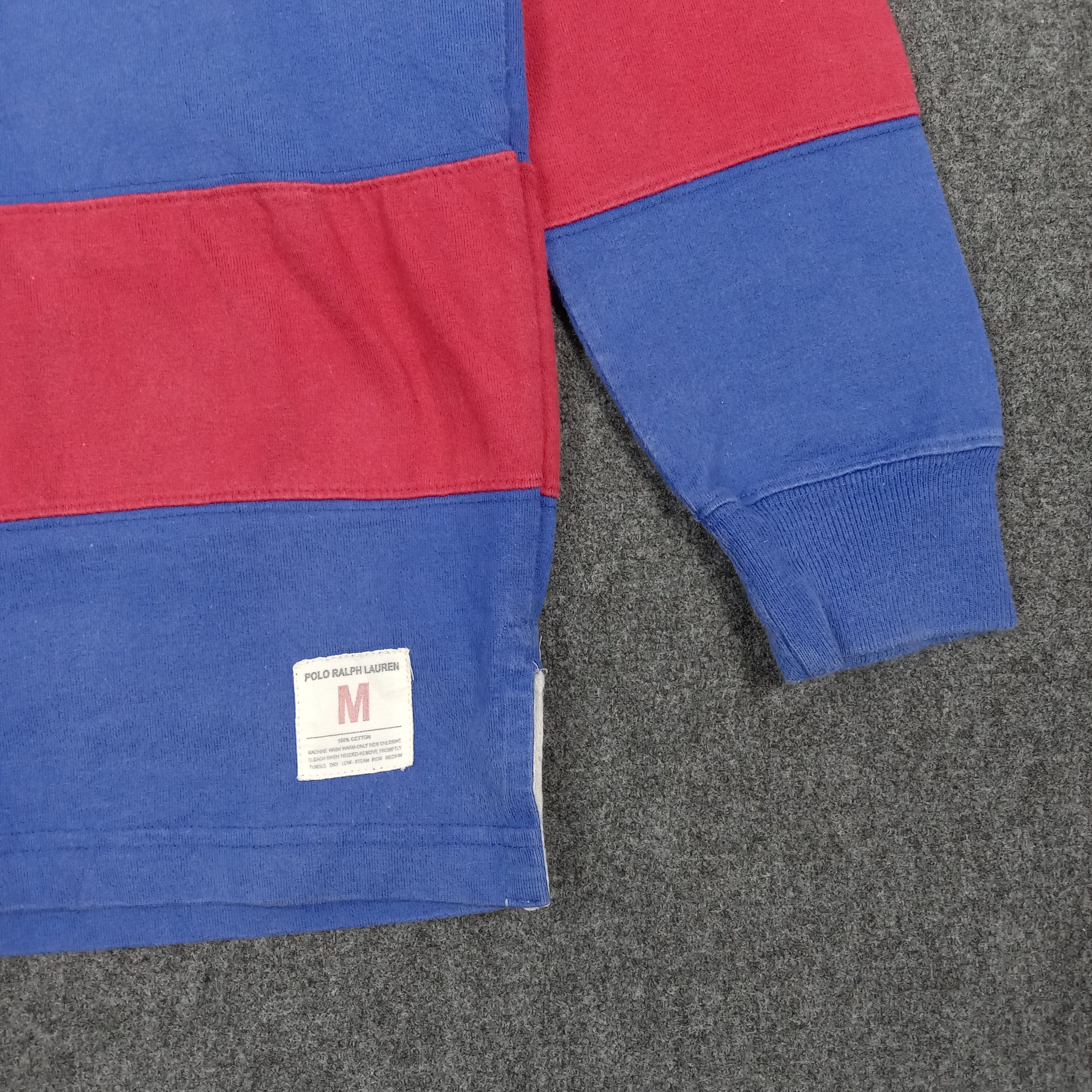 Polo Ralph Lauren Polo Ralph Lauren Rugby Striped Polo Shirt E1N14 Size US M / EU 48-50 / 2 - 2 Thumbnail