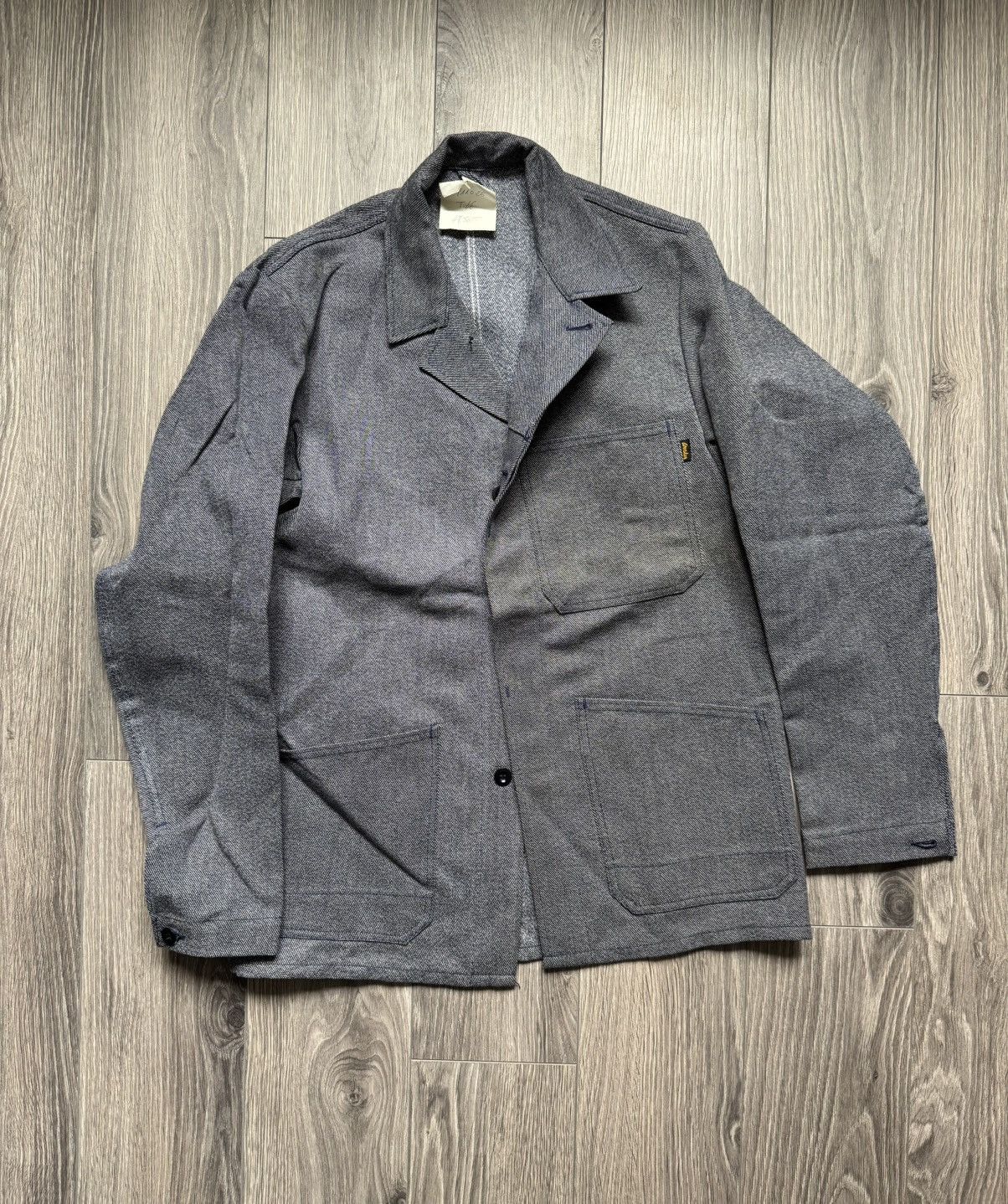 Le Laboureur Vintage French Workwear Utility Chore Sanfor Marsum Jacket Size US S / EU 44-46 / 1 - 4 Thumbnail