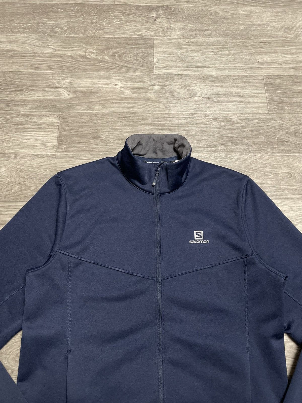 Salomon Vintage Salomon Blue Zip-Up Jacket Size US L / EU 52-54 / 3 - 2 Thumbnail