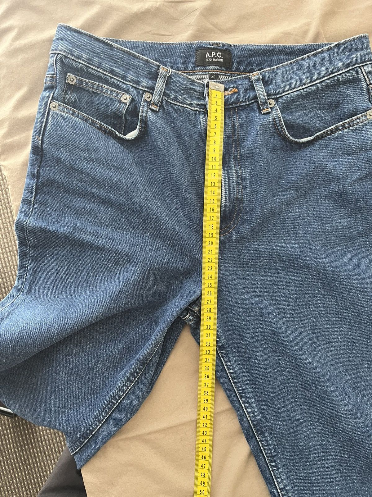 A.P.C. APC Jean Martin Washed Indigo Size 30 Size US 30 / EU 46 - 4 Thumbnail
