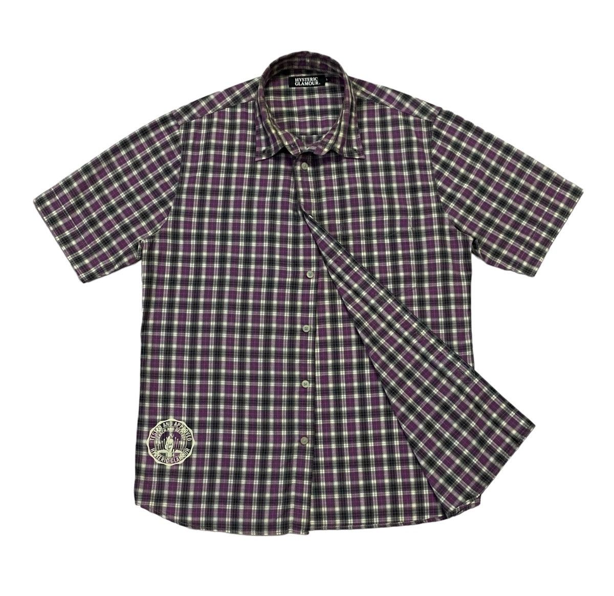 Hysteric Glamour Hysteric Glamour Checkered Pattern Button Ups Short Sleeve Size US M / EU 48-50 / 2 - 4 Thumbnail