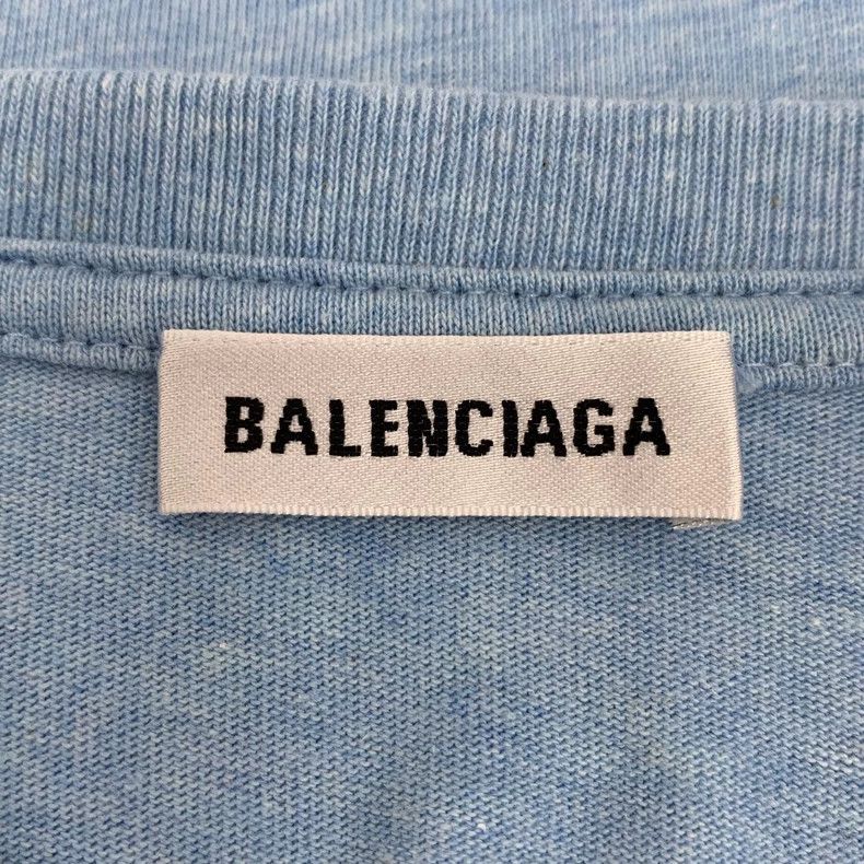 Other Balenciaga Blue logo monogrammed cotton crewneck T-shirt Size US S / EU 44-46 / 1 - 5 Thumbnail
