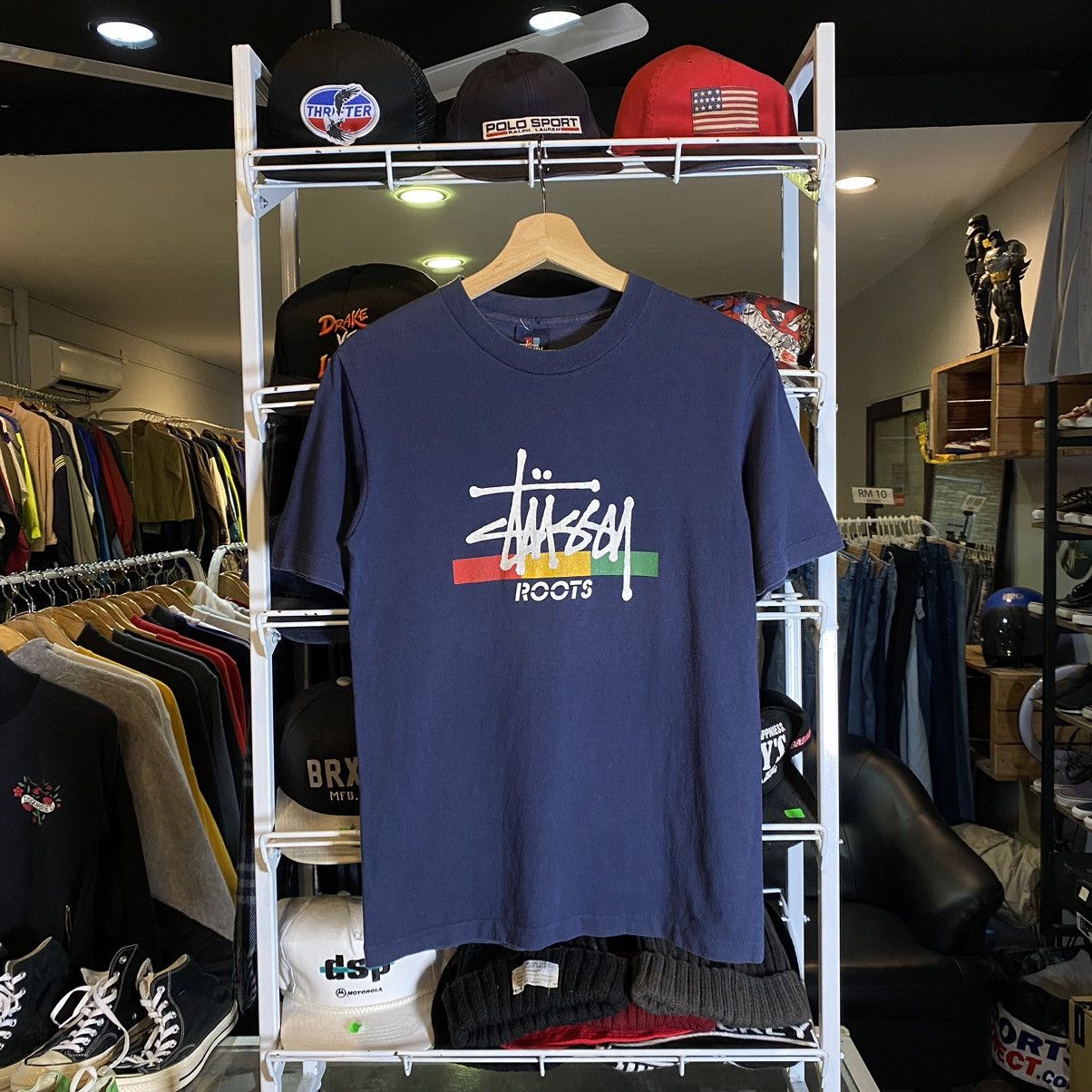 Stussy Stussy roots rasta 90’s vintage t shirt Size US S / EU 44-46 / 1 - 1 Thumbnail