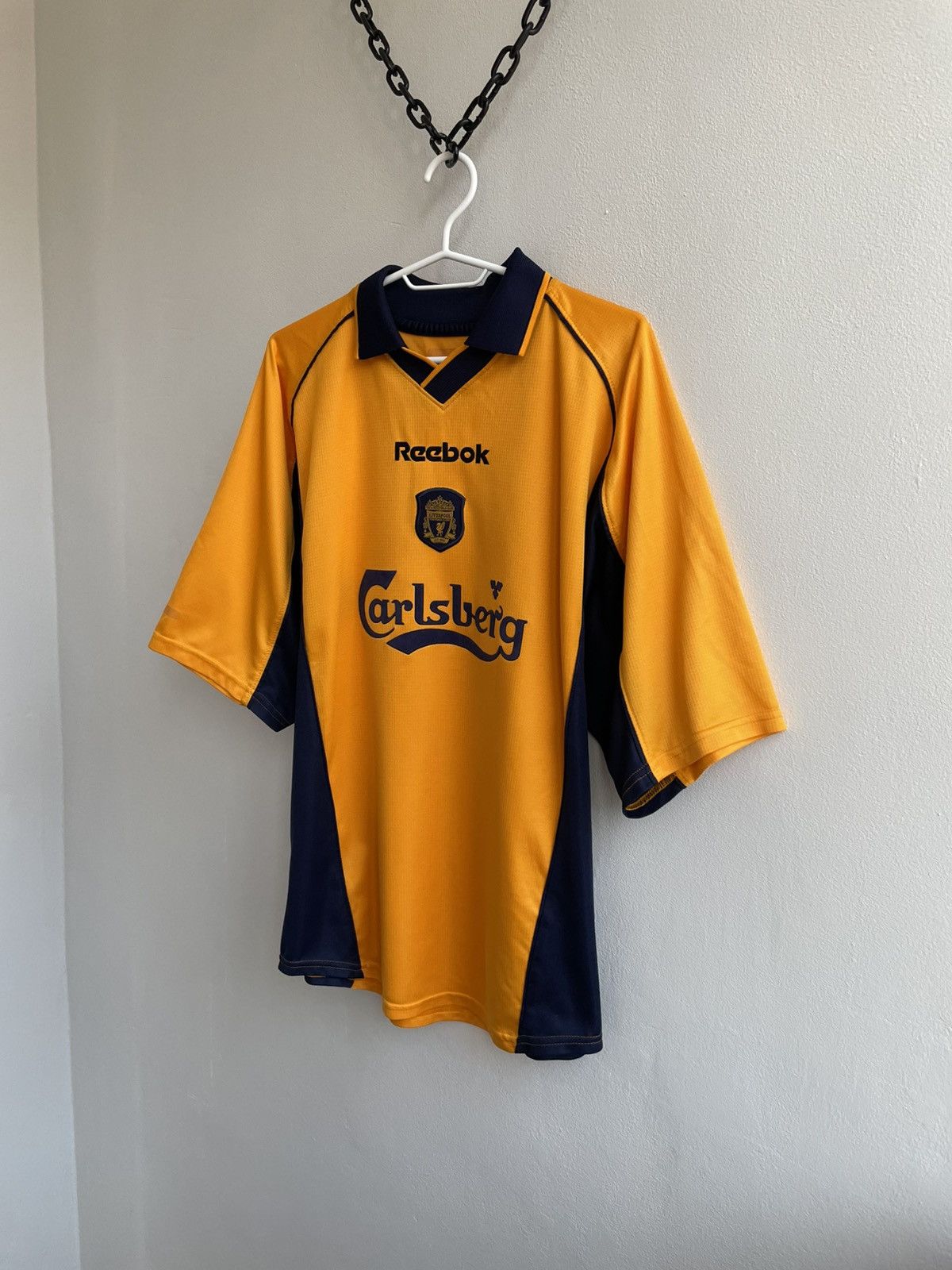 Reebok LIVERPOOL 2000 2001 2002 REEBOK SOCCER JERSEY FOOTBALL SHIRT Size US L / EU 52-54 / 3 - 2 Thumbnail