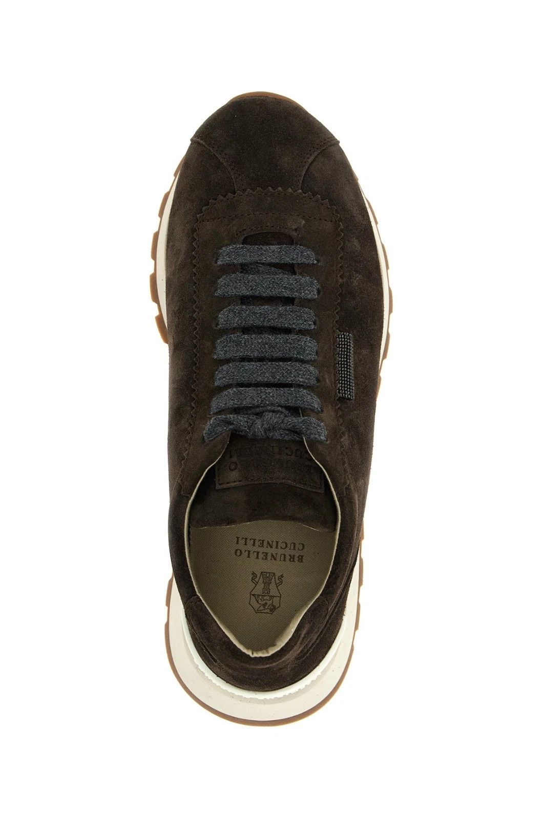 Brunello Cucinelli BRUNELLO CUCINELLI Brown Suede Sneakers New & Authentic Size US 6 / IT 36 - 4 Thumbnail