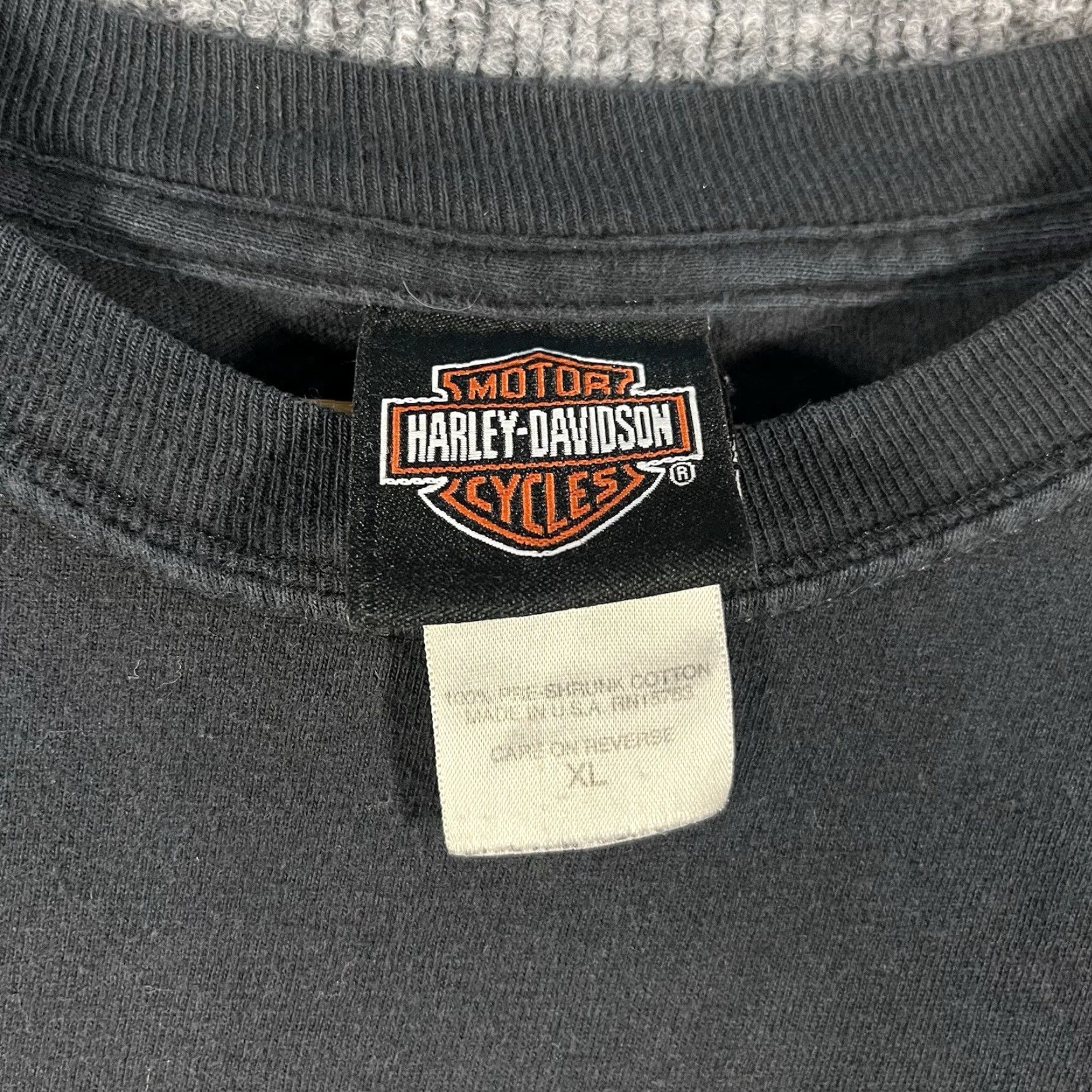 Harley Davidson VINTAGE Harley-Davidson Biker Graphic T-Shirt XL Black 2006 Alamo City San Antonio Mens Size US XL / EU 56 / 4 - 5 Thumbnail