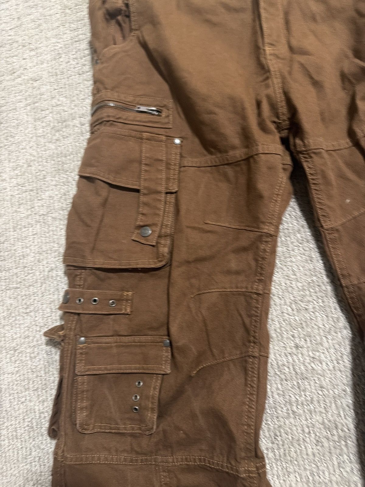 Zara Denim cargo pants Size US 38 / EU 54 - 5 Thumbnail