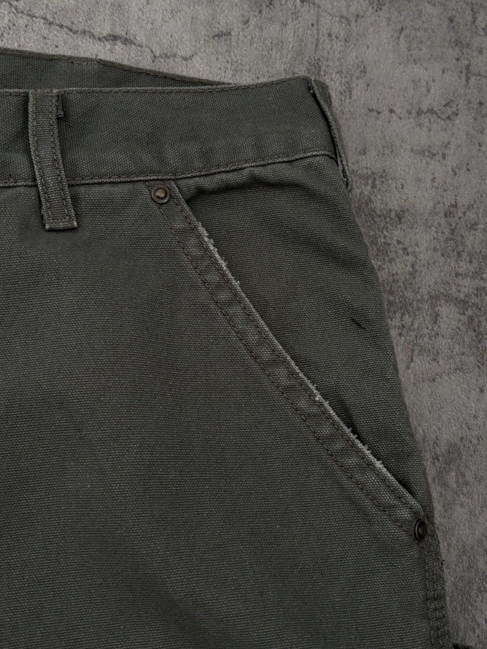 Carhartt Double Knee Duck Canvas Moss Green Carpenter Pant