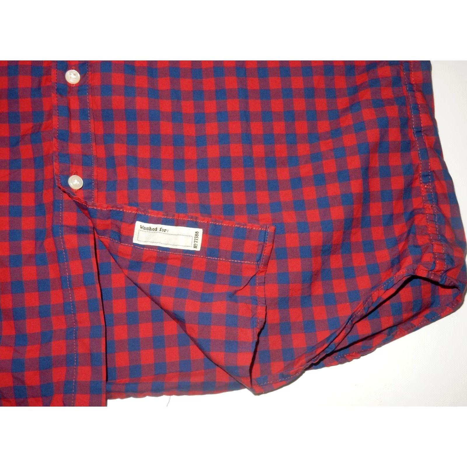 J.Crew J.CREW Men Button-Front Shirt Slim Fit Size L Red Check Long Sleeve Cotton Shirt Mens Bibb Size US L / EU 52-54 / 3 - 2 Thumbnail