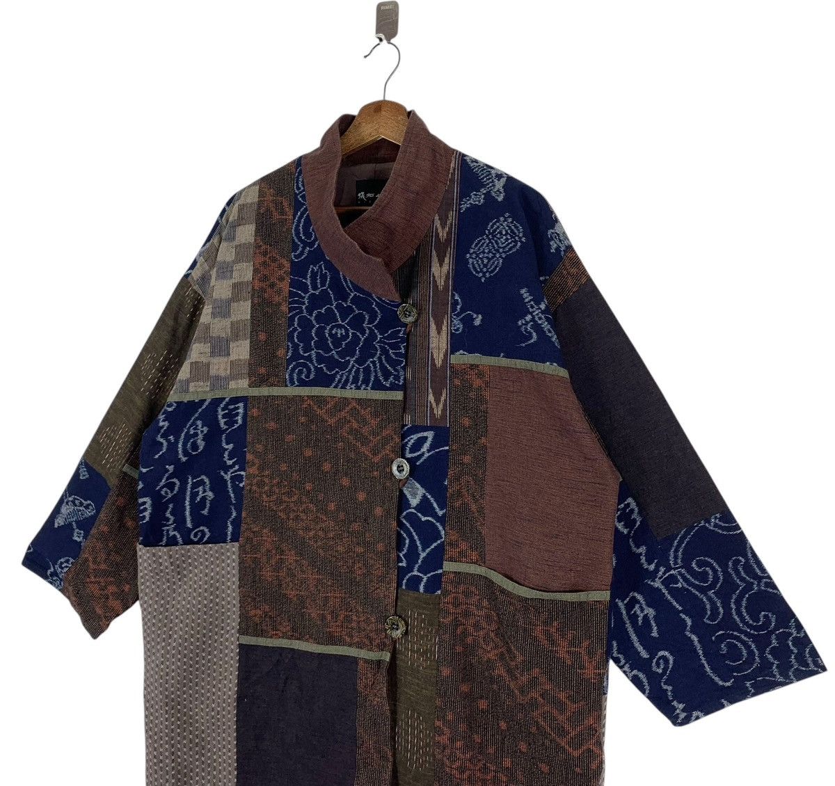 Japanese Brand Giemon Kurume Traditional Fabric-Kasuri Japanese Patchwork Size US M / EU 48-50 / 2 - 5 Thumbnail