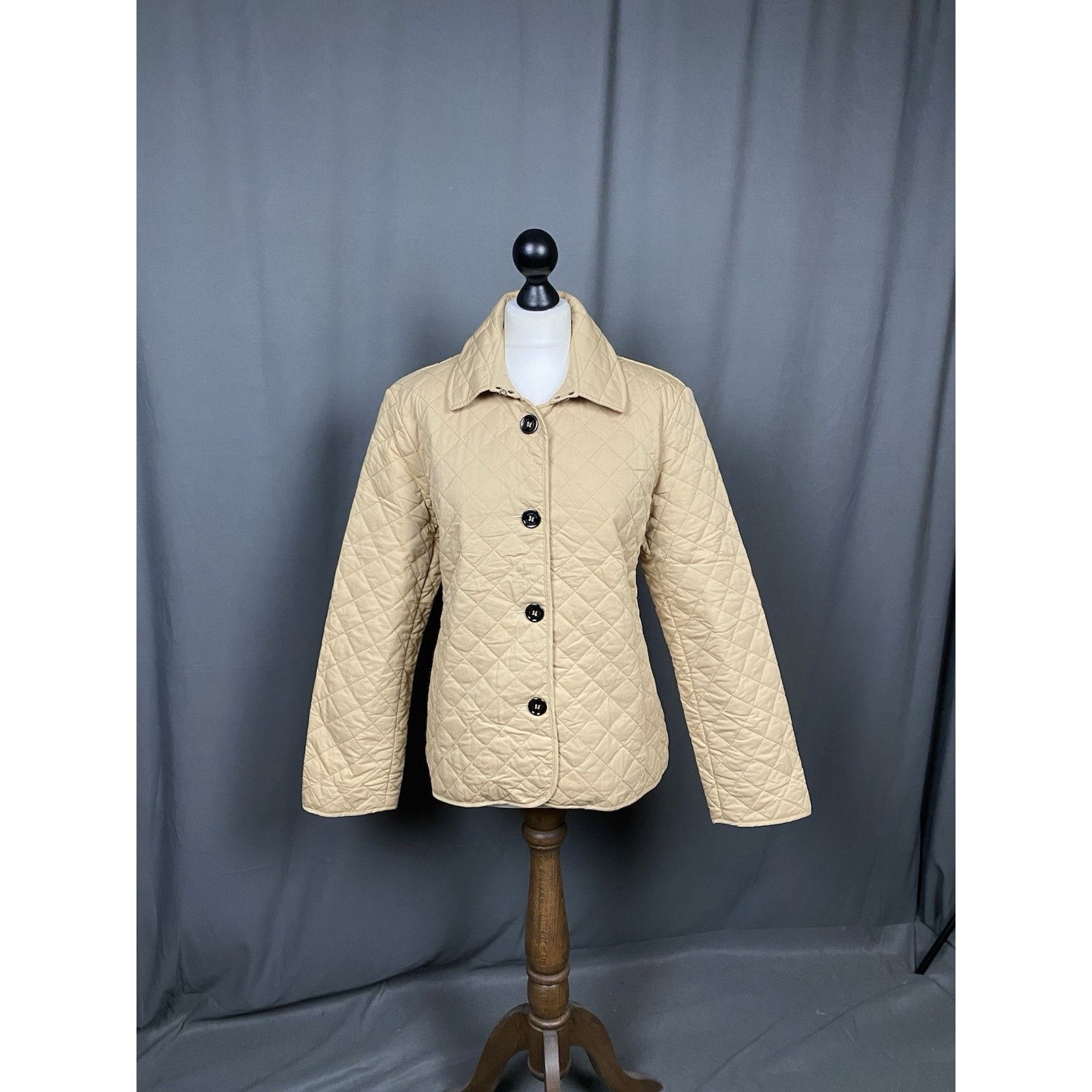 Burberry Burberry Nova Check RECENT Women's Beige Quilted Jacket Size Size 3XL / US 20-22 - 2 Thumbnail