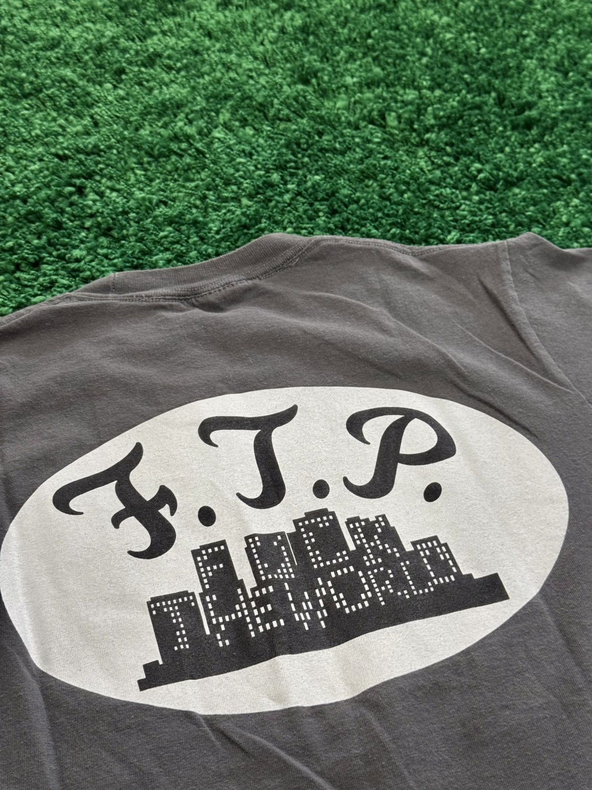 Fuck The Population FTP Fuck The World Skyline Logo Tee Grey Sz. Medium Size US M / EU 48-50 / 2 - 3 Thumbnail