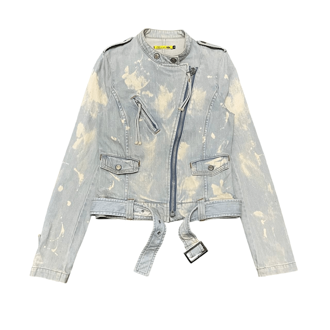 Le Grande Bleu (L.G.B.) FOL Filly O Lynx Denim Rider Jacket with Belt Size S / US 4 / IT 40 - 1 Thumbnail