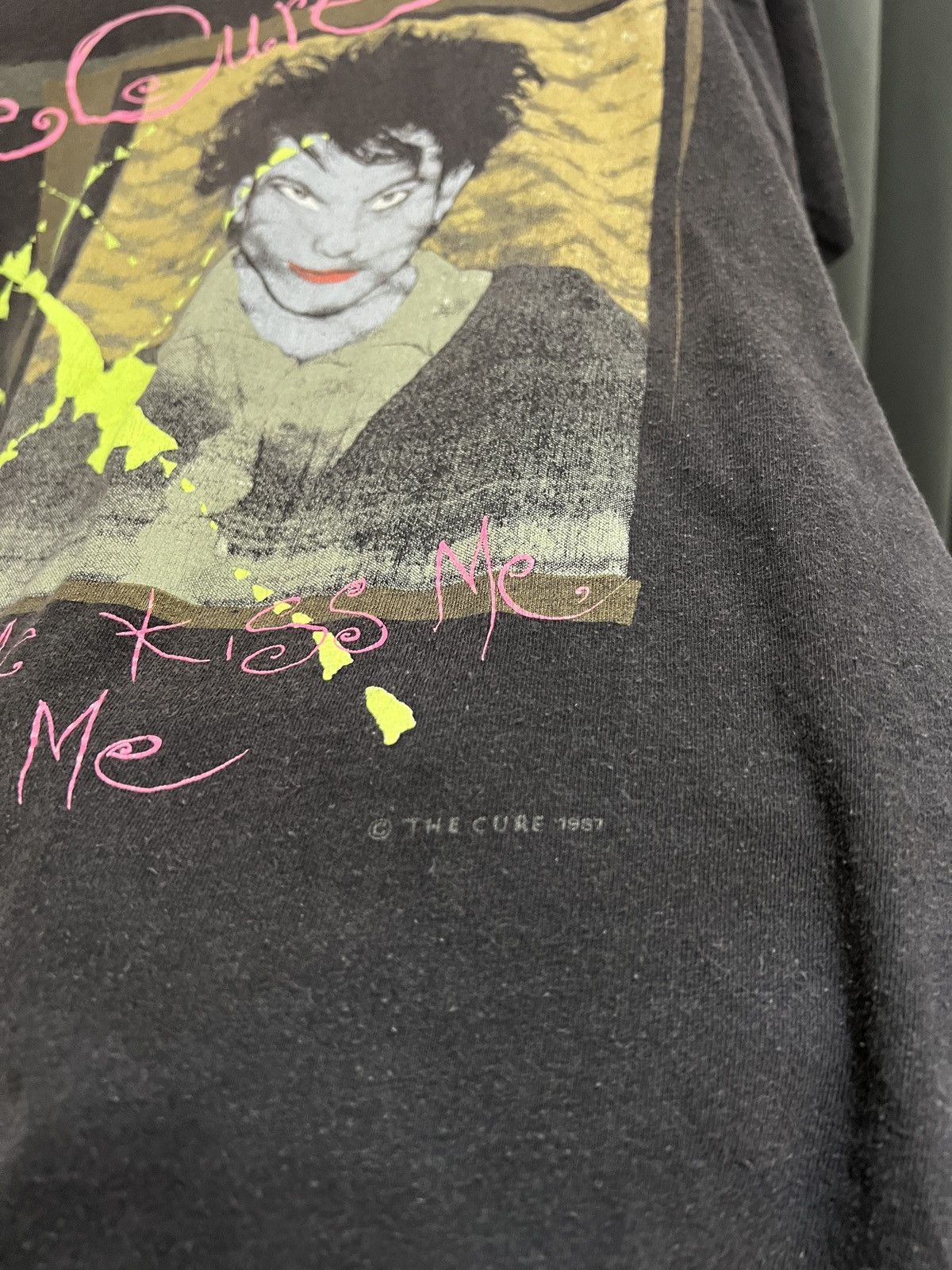 Band Tees Vintage 80’s 1987 The Cure Kiss me Kiss Me Kiss Me rare tee Size US L / EU 52-54 / 3 - 6 Thumbnail