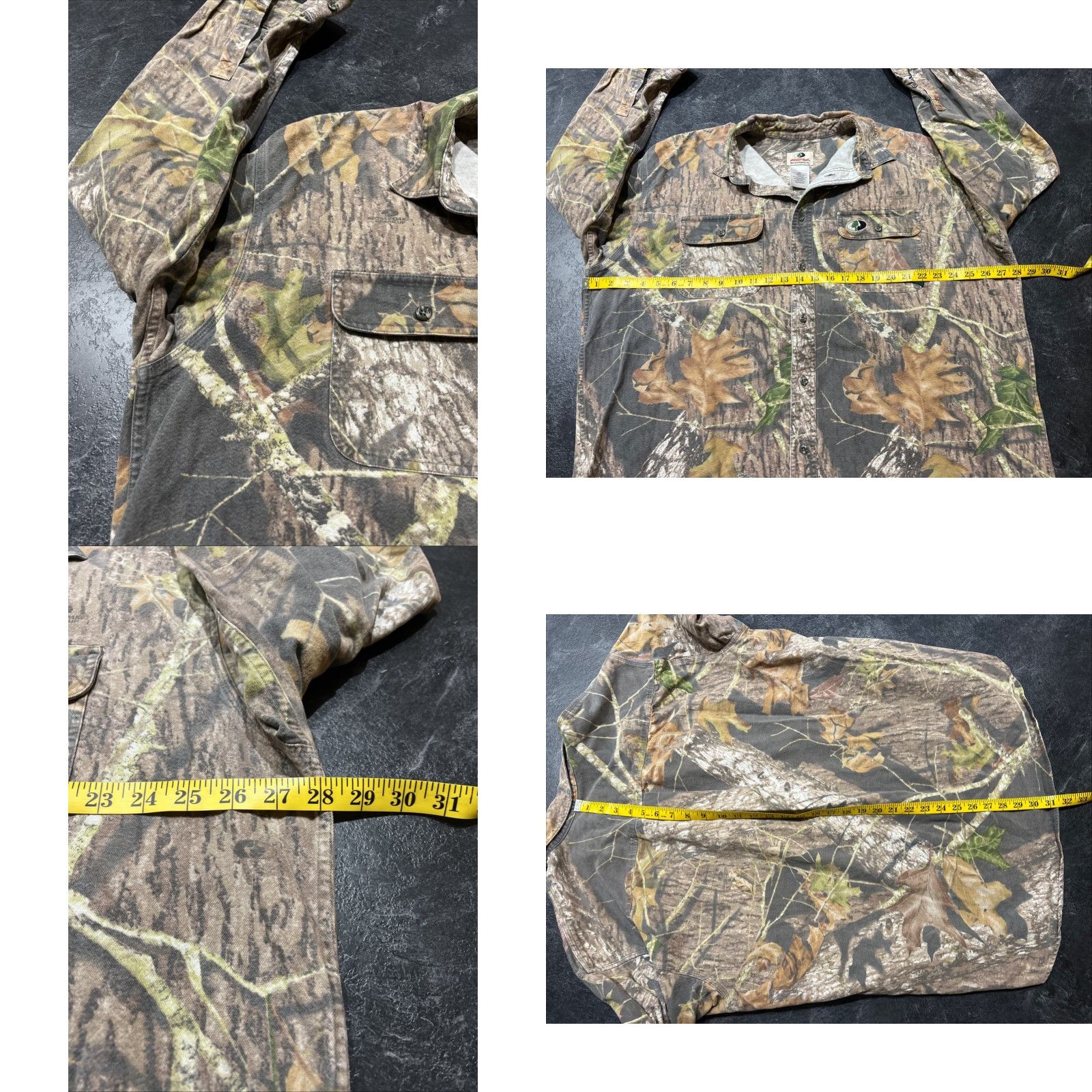 Vintage Mossy Oak Camo Button-Up Shirt Mens 2XL Brown Outdoor Hunting Size US XXL / EU 58 / 5 - 8 Thumbnail