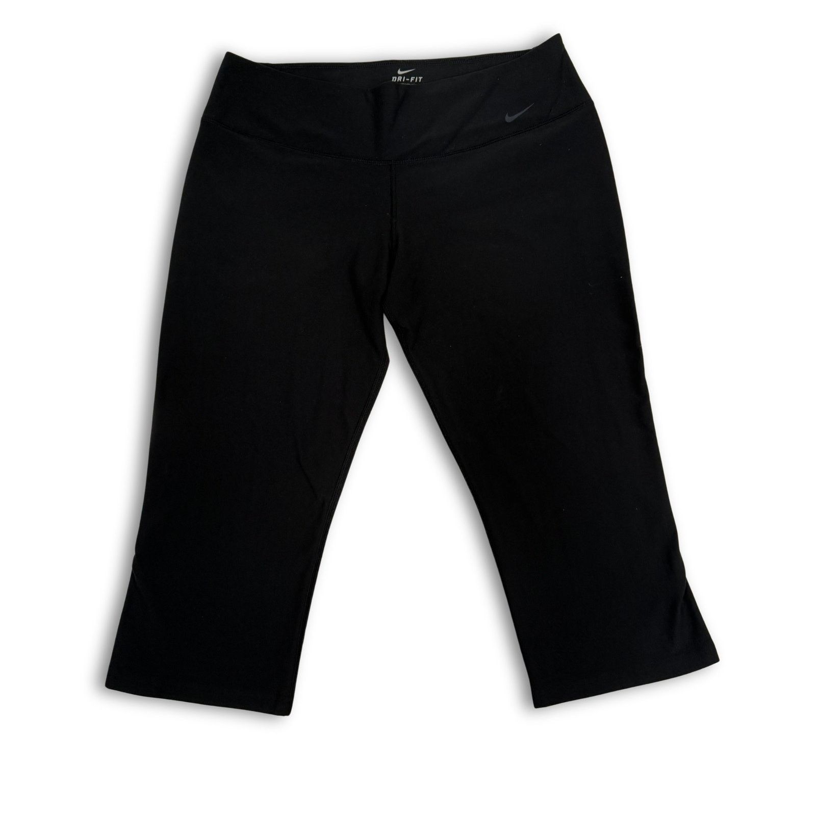 Nike Nike Black Dri-Fit Capri Leggings | Women's L Size 38" / US 16 / IT 52 - 1 Thumbnail