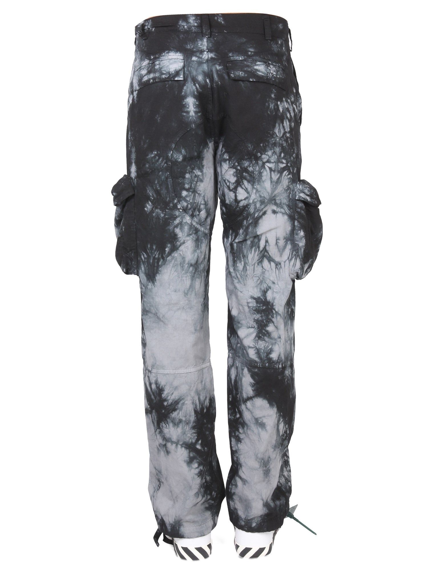 Off-White o1y0225 Logo Cargo Pant in Black/Grey Size US 30 / EU 46 - 3 Thumbnail