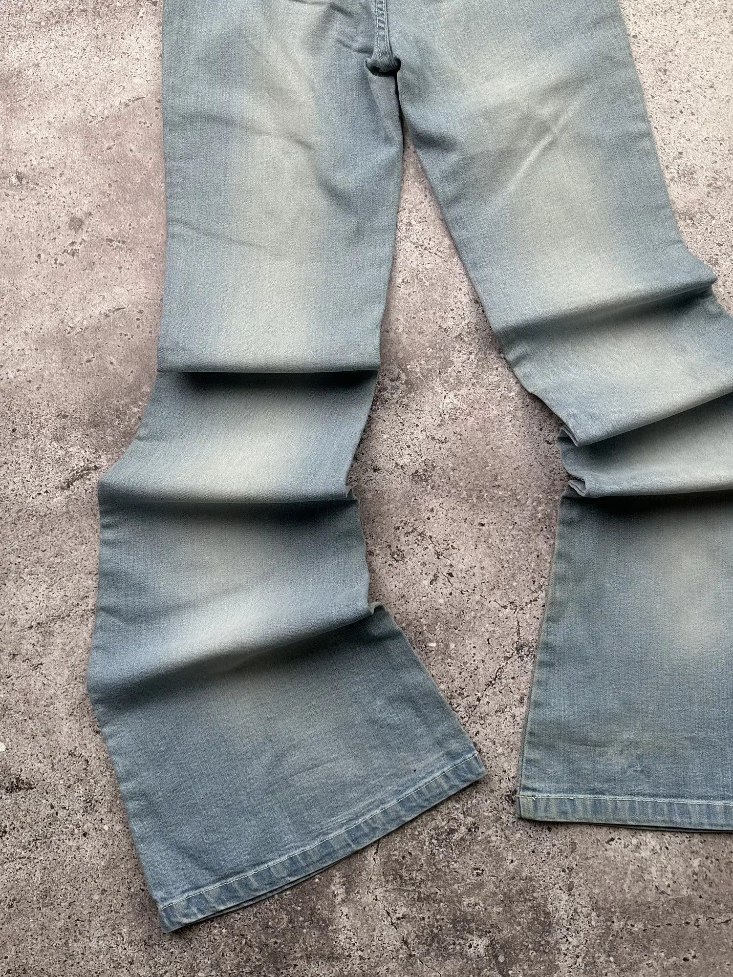 Japanese Brand Vintage Super Flare Jeans C112(V169) Size 24" / US 00 / IT 34 - 8 Thumbnail