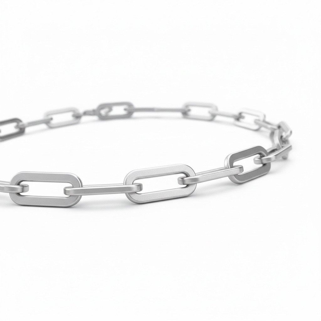 Giani Bernini Giani Bernini Sterling Silver Paperclip Link Anklet 10”Italy Size ONE SIZE - 3 Thumbnail
