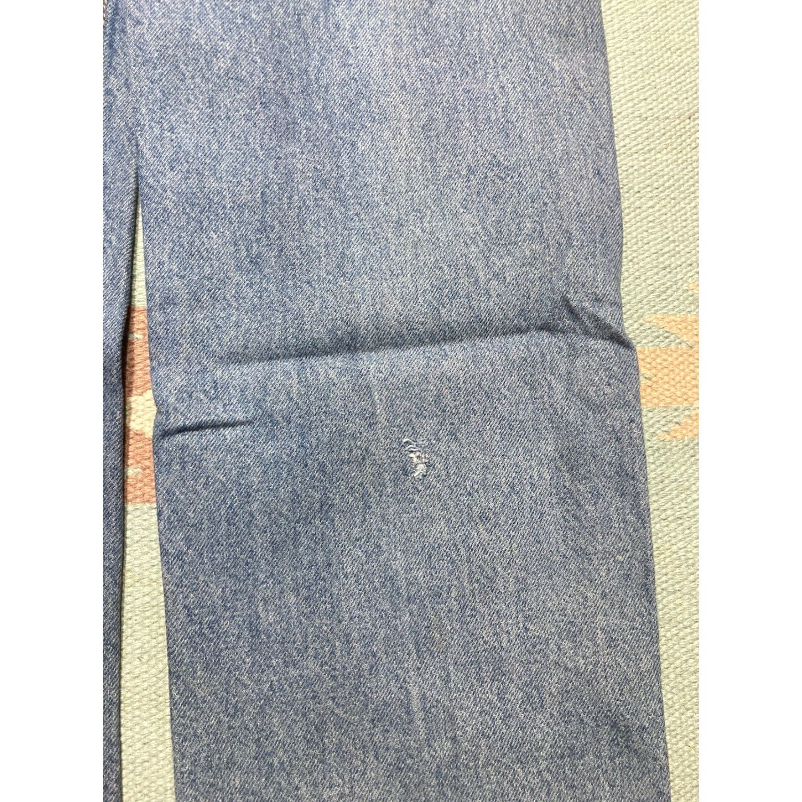 Levi's VINTAGE Levi’s 505 Jeans Straight Regular Fit Light Wash 35x33 Orange Tab Men Jeans Size US 35 - 2 Thumbnail